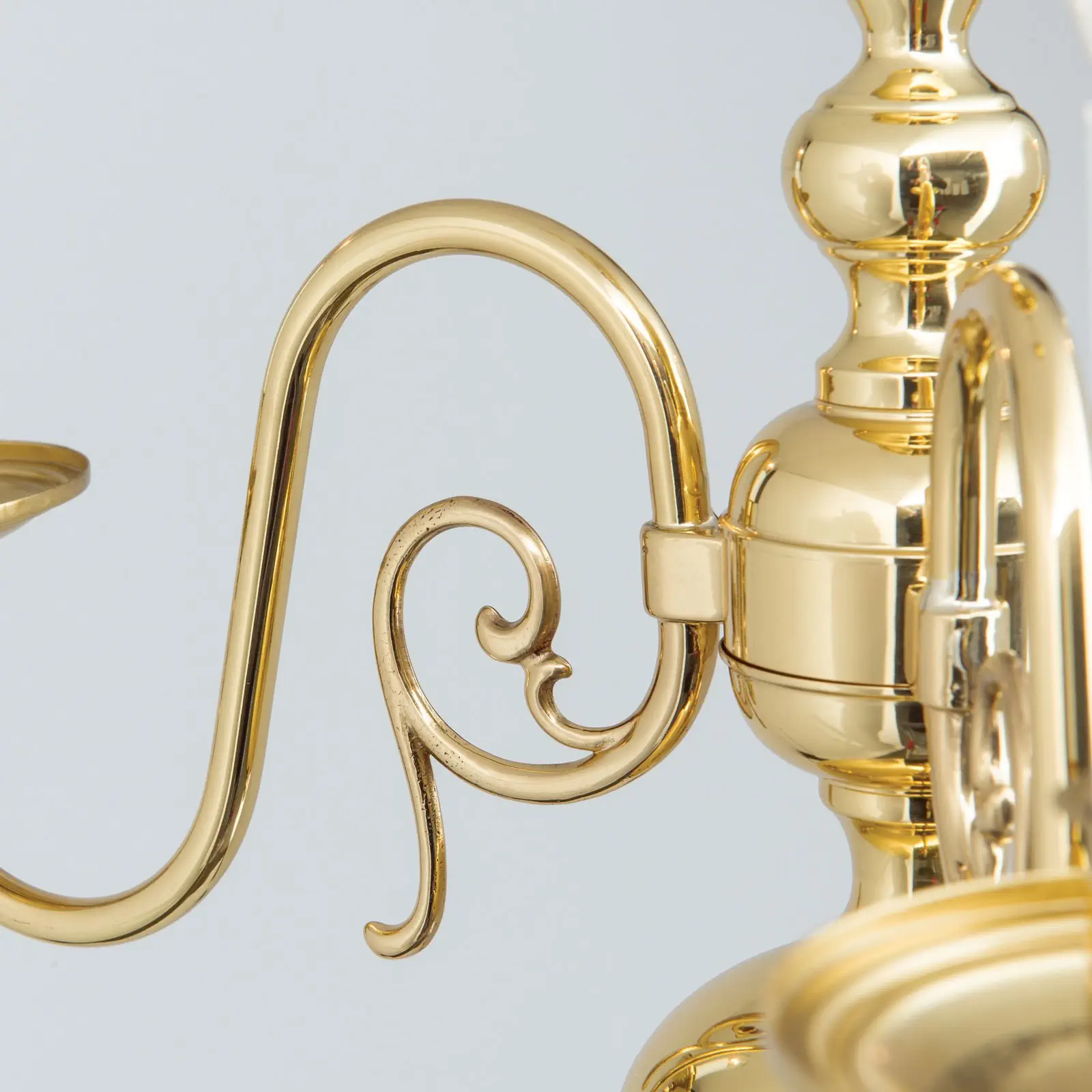 Luster FLÄMISCH, 3 izvora svetla, sjajni mesing - 3