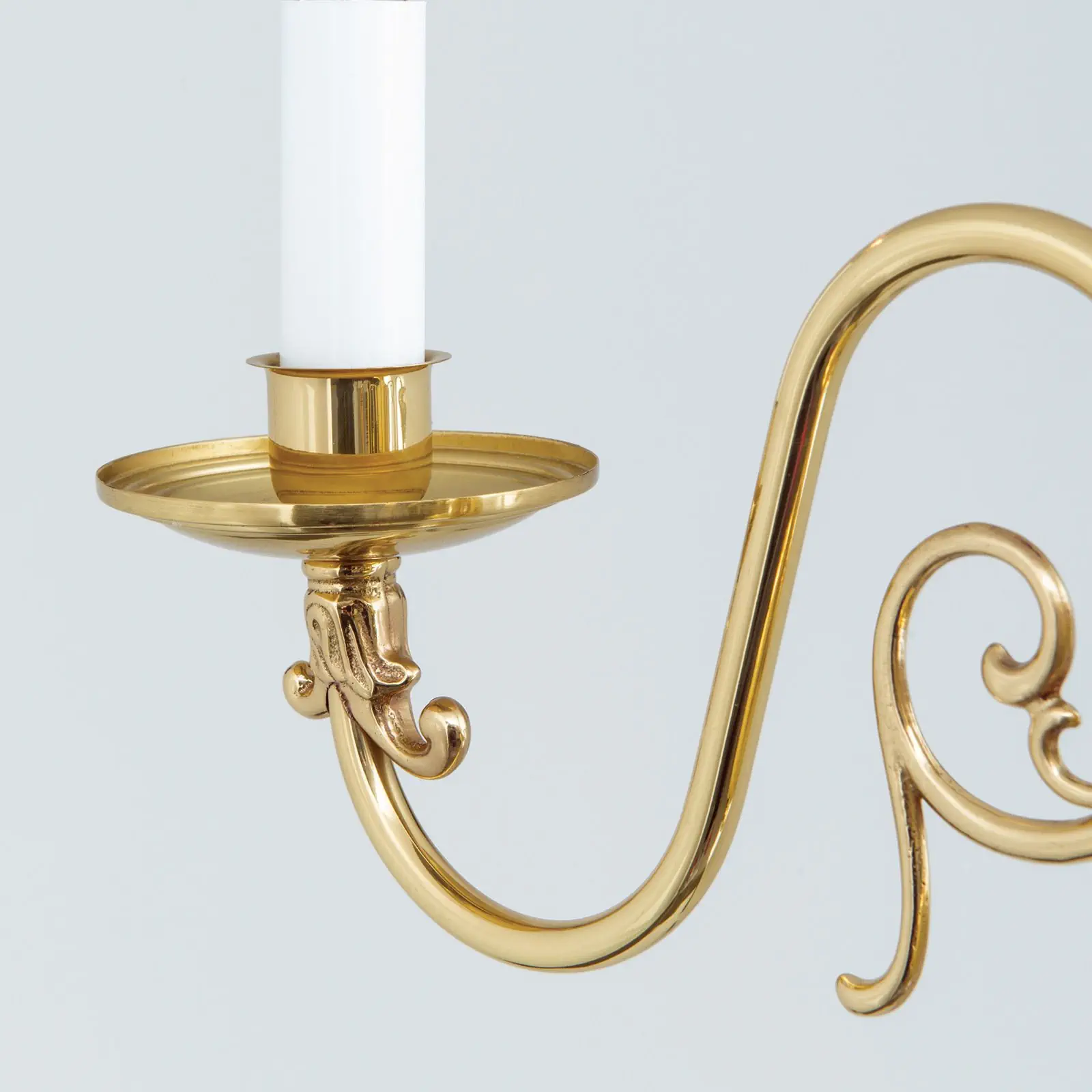 Luster FLÄMISCH, 3 izvora svetla, sjajni mesing - 4