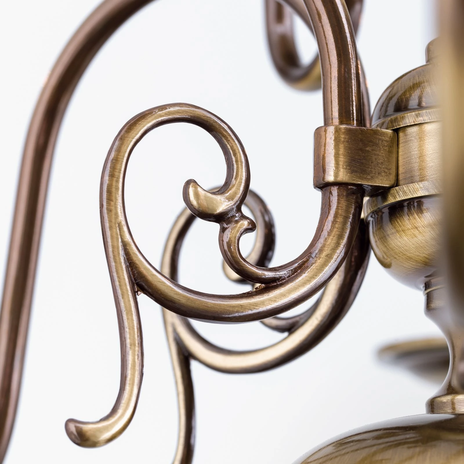 Luster FLÄMISCH, 3 izvora svetla, patina - 4