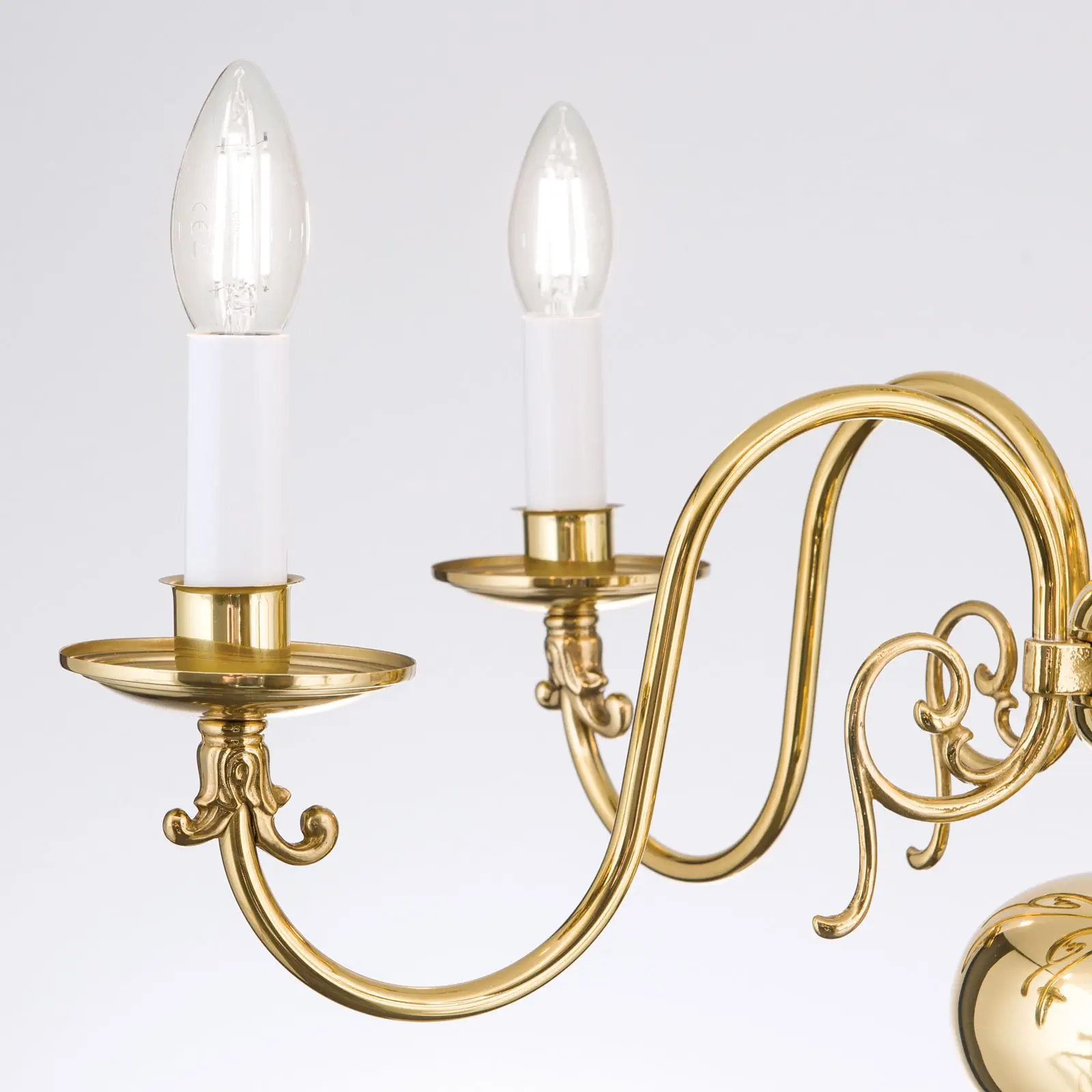 Luster FLÄMISCH, 5 izvora svetla, sjajni mesing - 5