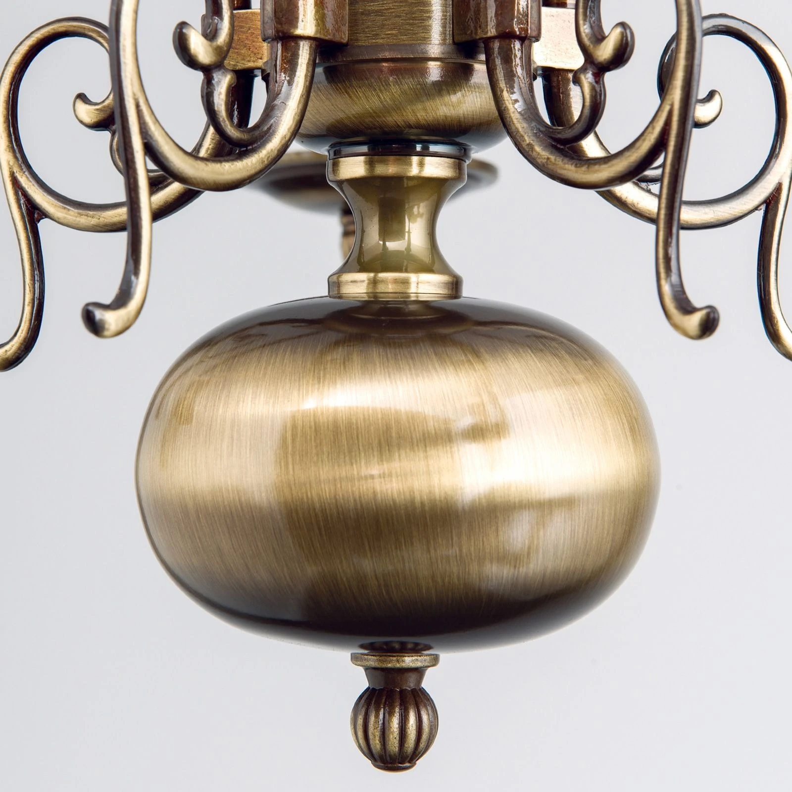 Luster FLÄMISCH, 5 izvora svetla, patina - 3