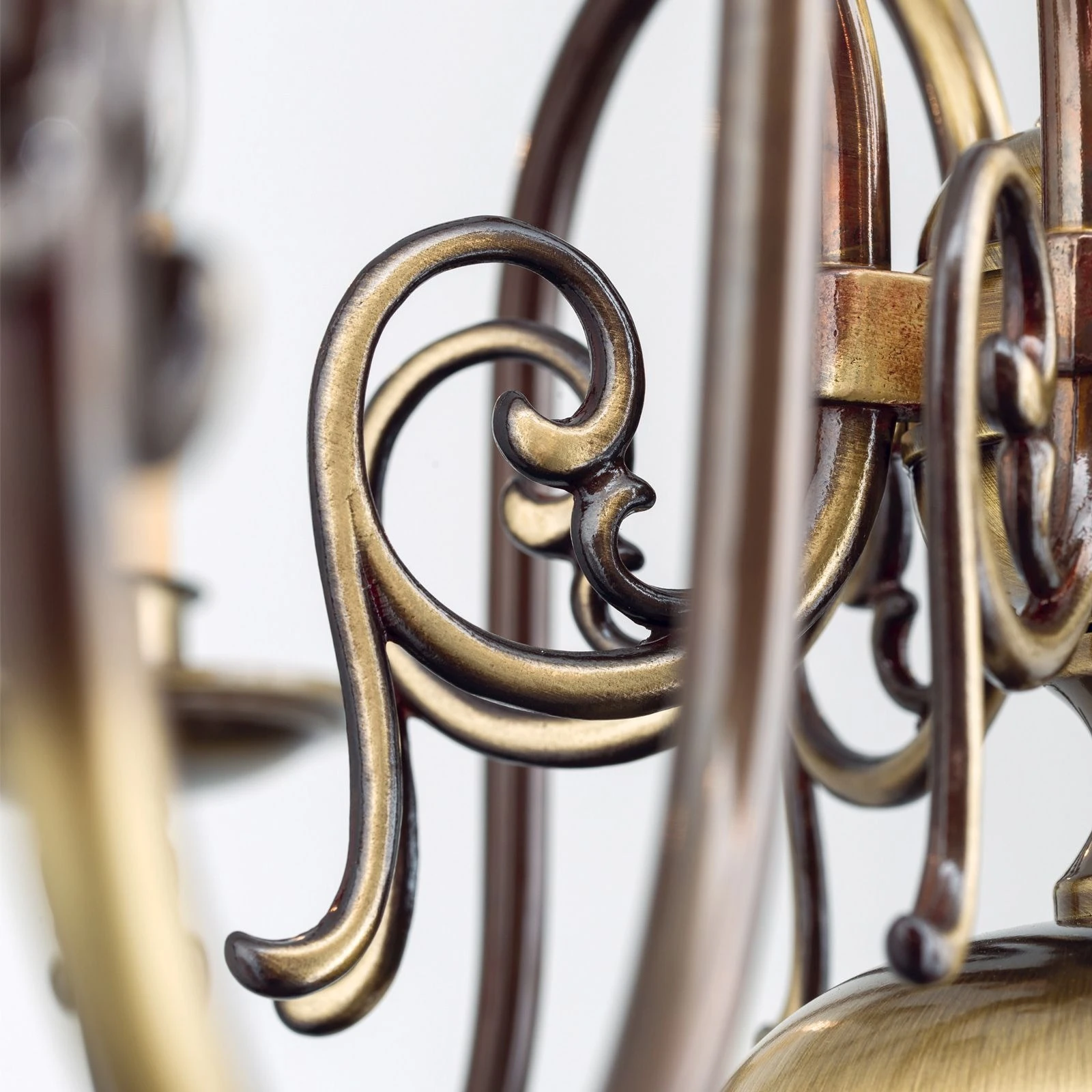 Luster FLÄMISCH, 8 izvora svetla, patina - 2