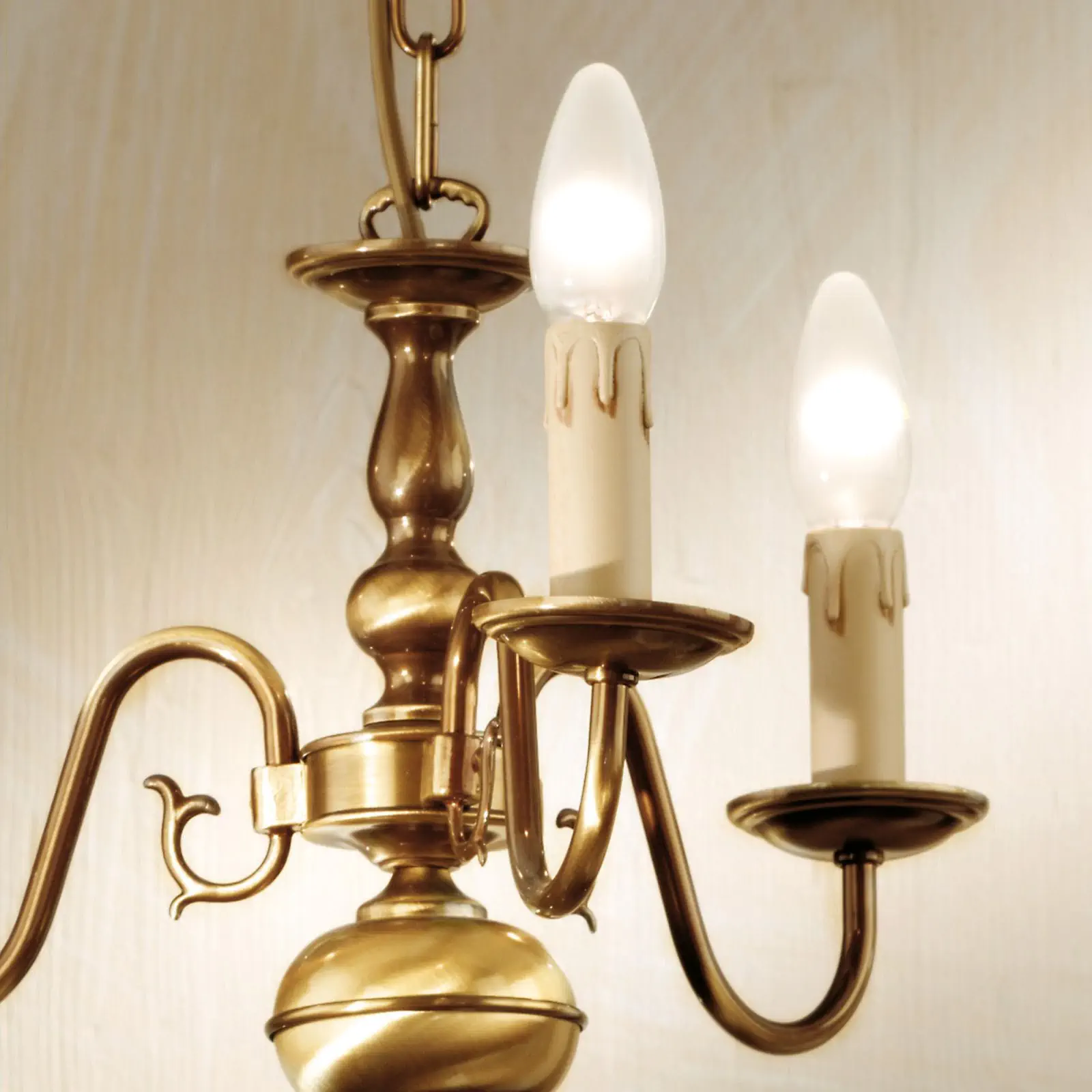 Luster FLÄMISCH, 3 izvora svetla, patina - 3