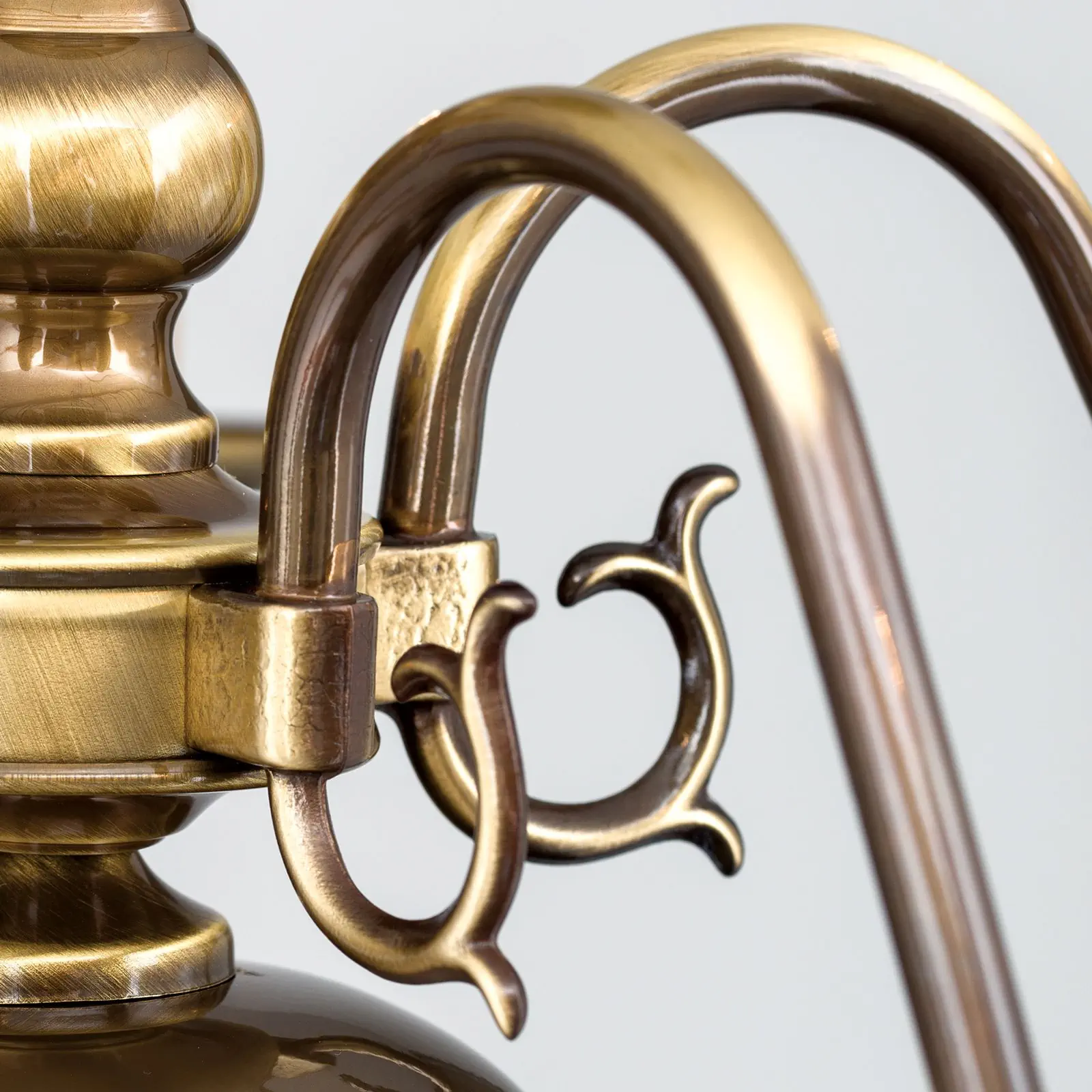 Luster FLÄMISCH, 5 izvora svetla, patina - 6