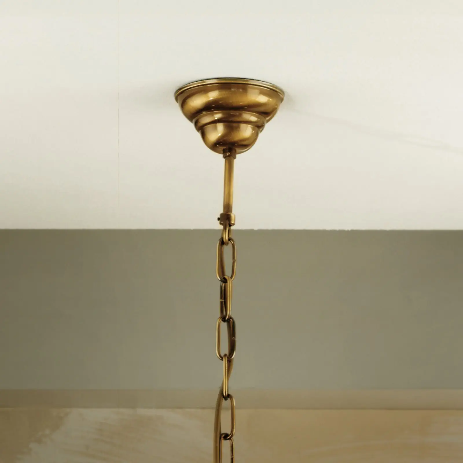 Luster FLÄMISCH, 8 izvora svetla, patina - 3