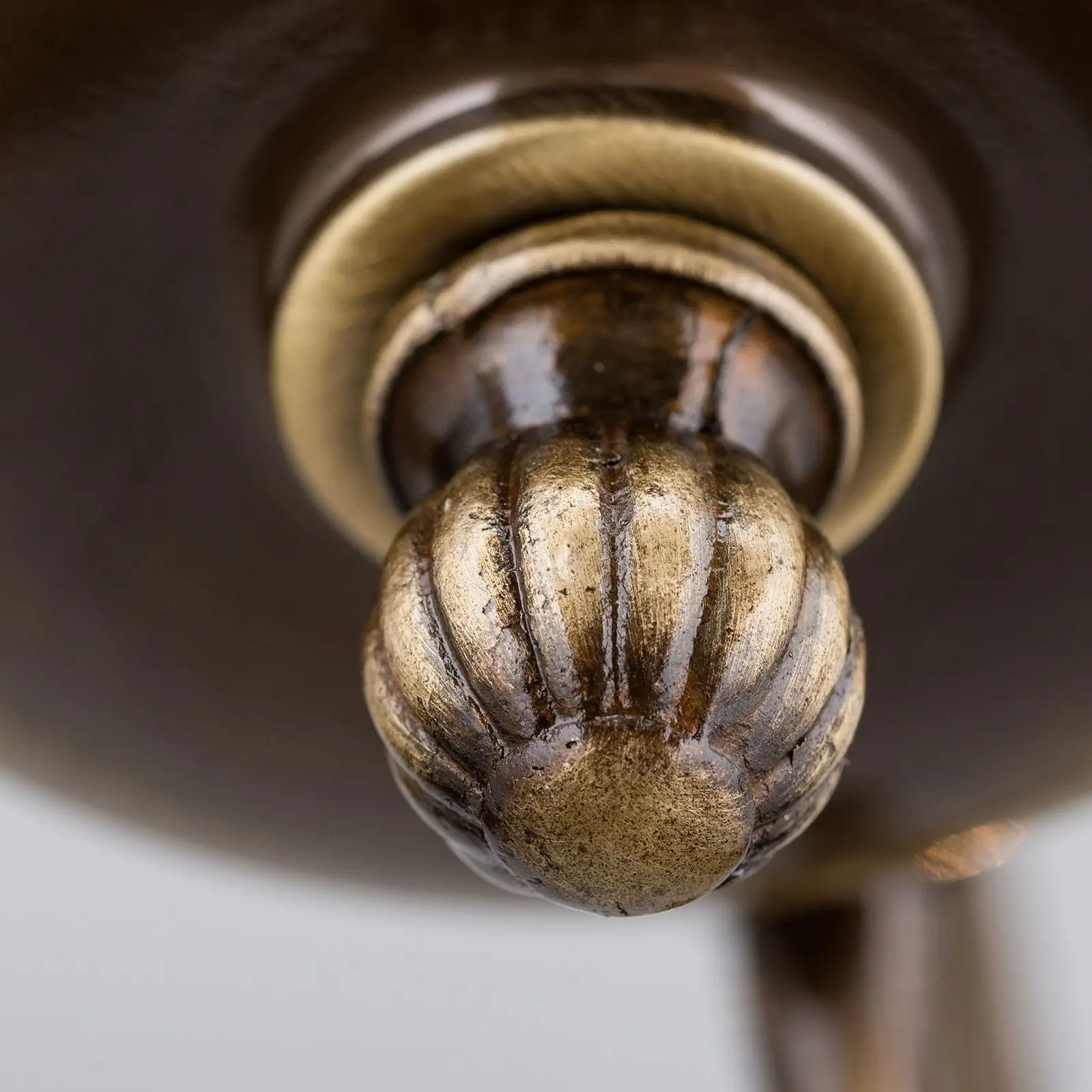 Luster FLÄMISCH, 10 izvora svetla, patina - 5