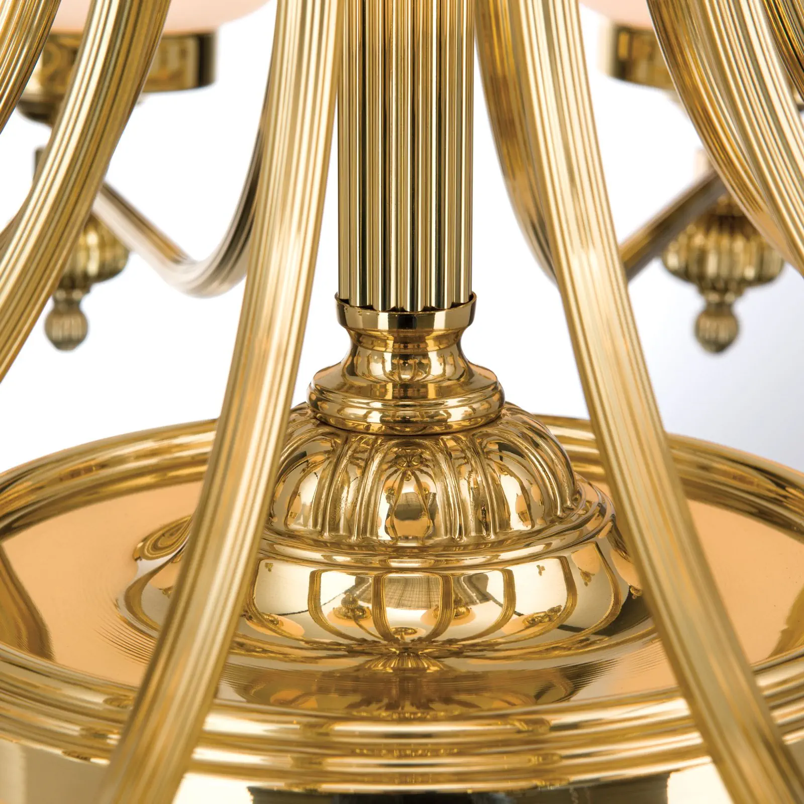 Luster WIENER NOSTALGIE, 22 izvora svetla, sjajni mesing, sa opal mat staklom, usmeren nagore - 5