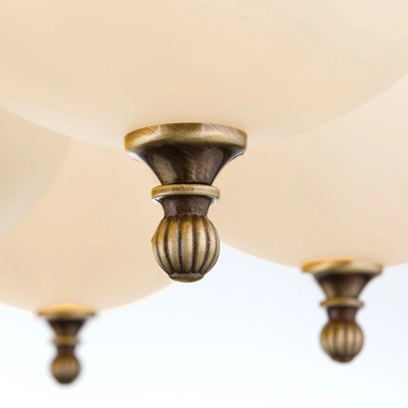 Luster WIENER NOSTALGIE, 7+1 izvora svetla, nadole, antik mesing, šampanj mat staklo - 5