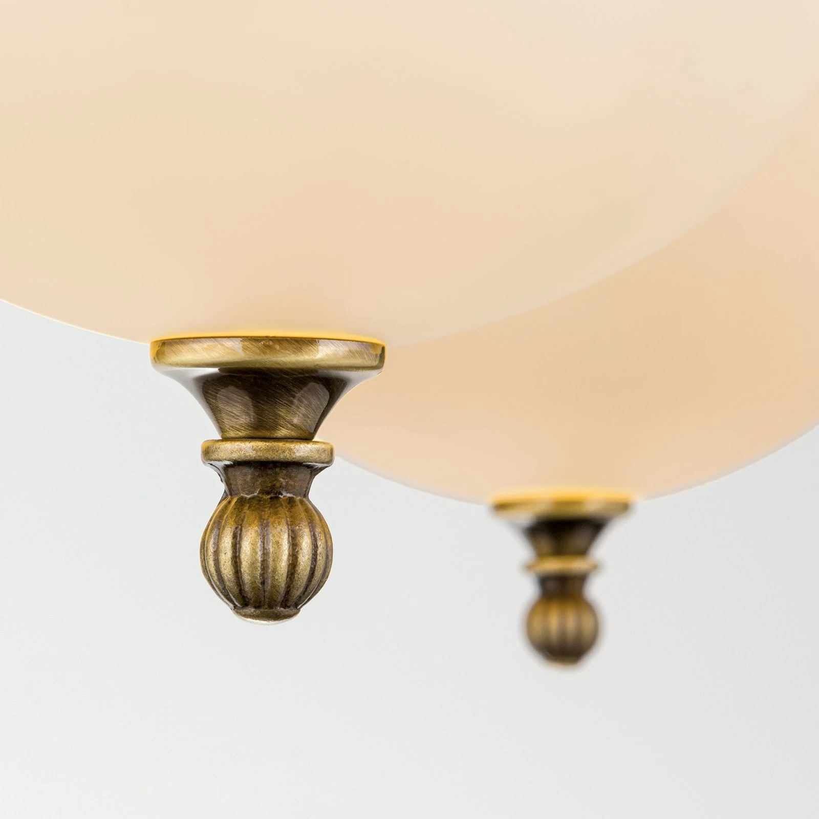 Plafonski luster WIENER NOSTALGIE, 4 izvora svetla, antik mesing, šampanj staklo - 5