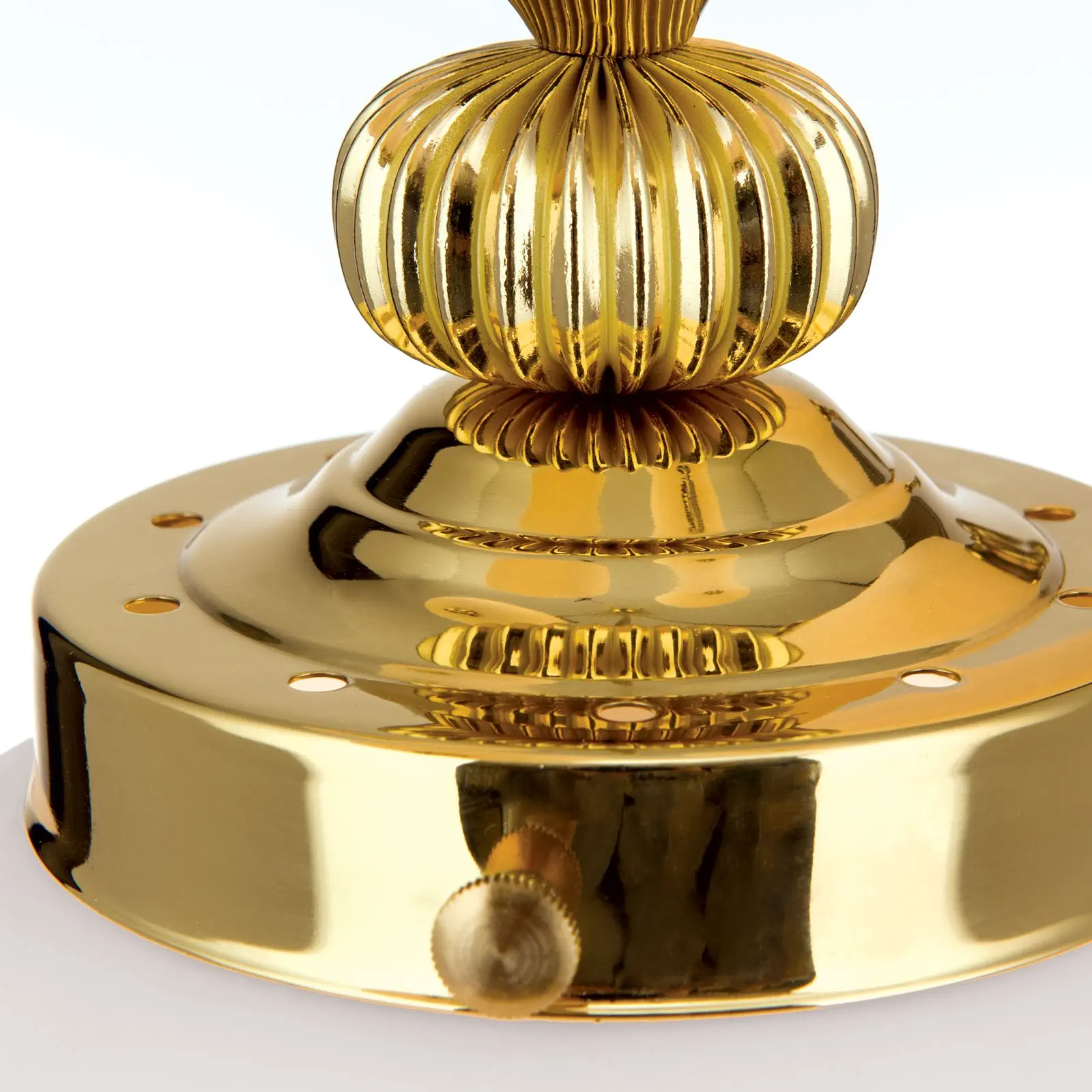 Luster WIENER NOSTALGIE, 4+1 izvora svetla, sjajni mesing, sa opal mat staklom - 6