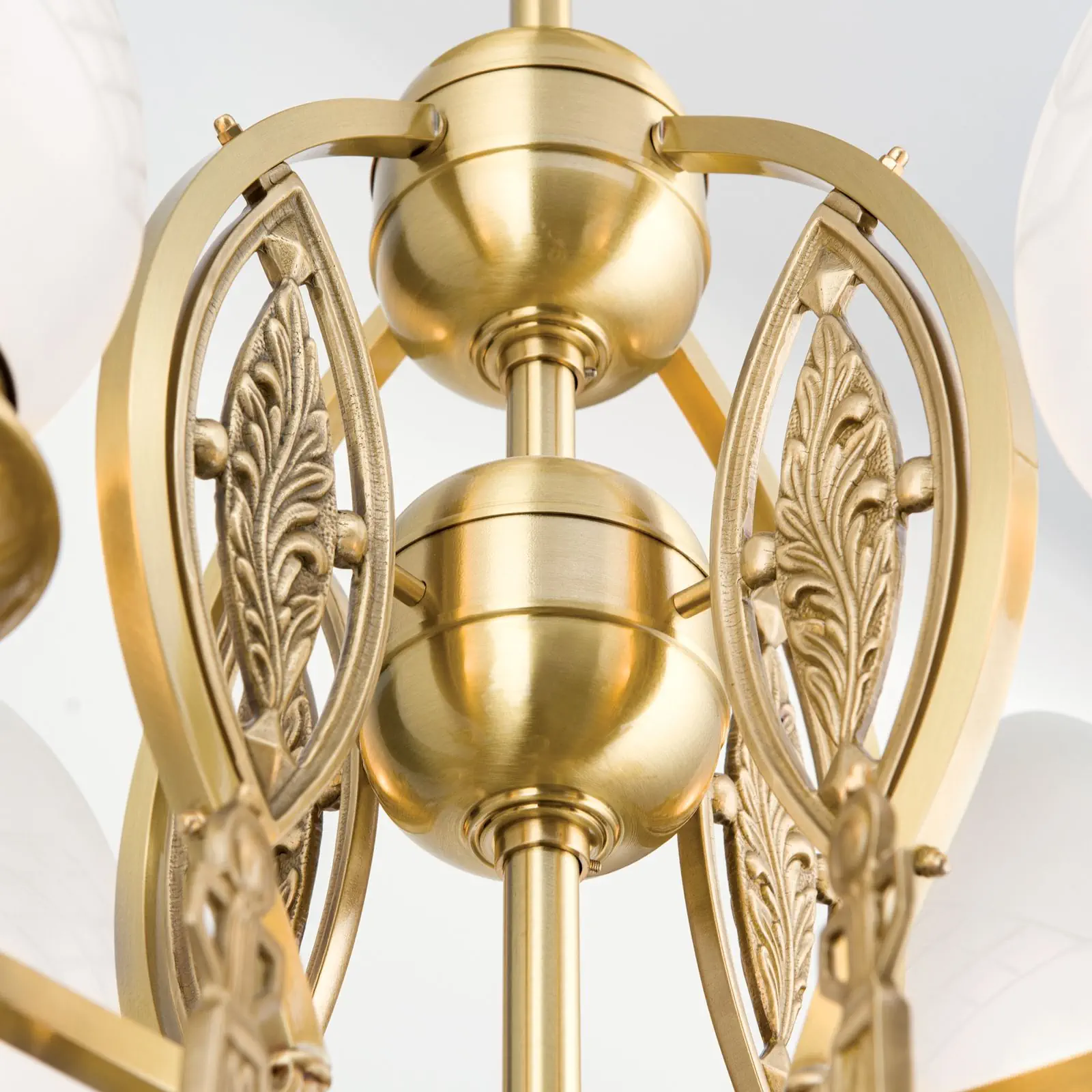 Luster BUDAPEST, 17 izvora svetla, bronza, sa prozirnim mat staklom - 5