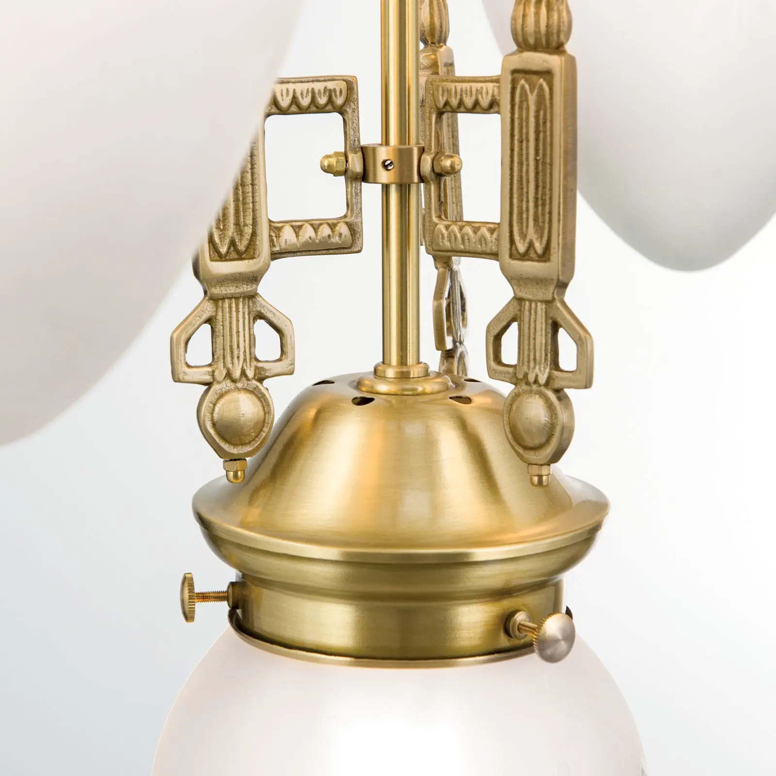 Luster BUDAPEST, 17 izvora svetla, bronza, sa prozirnim mat staklom - 6