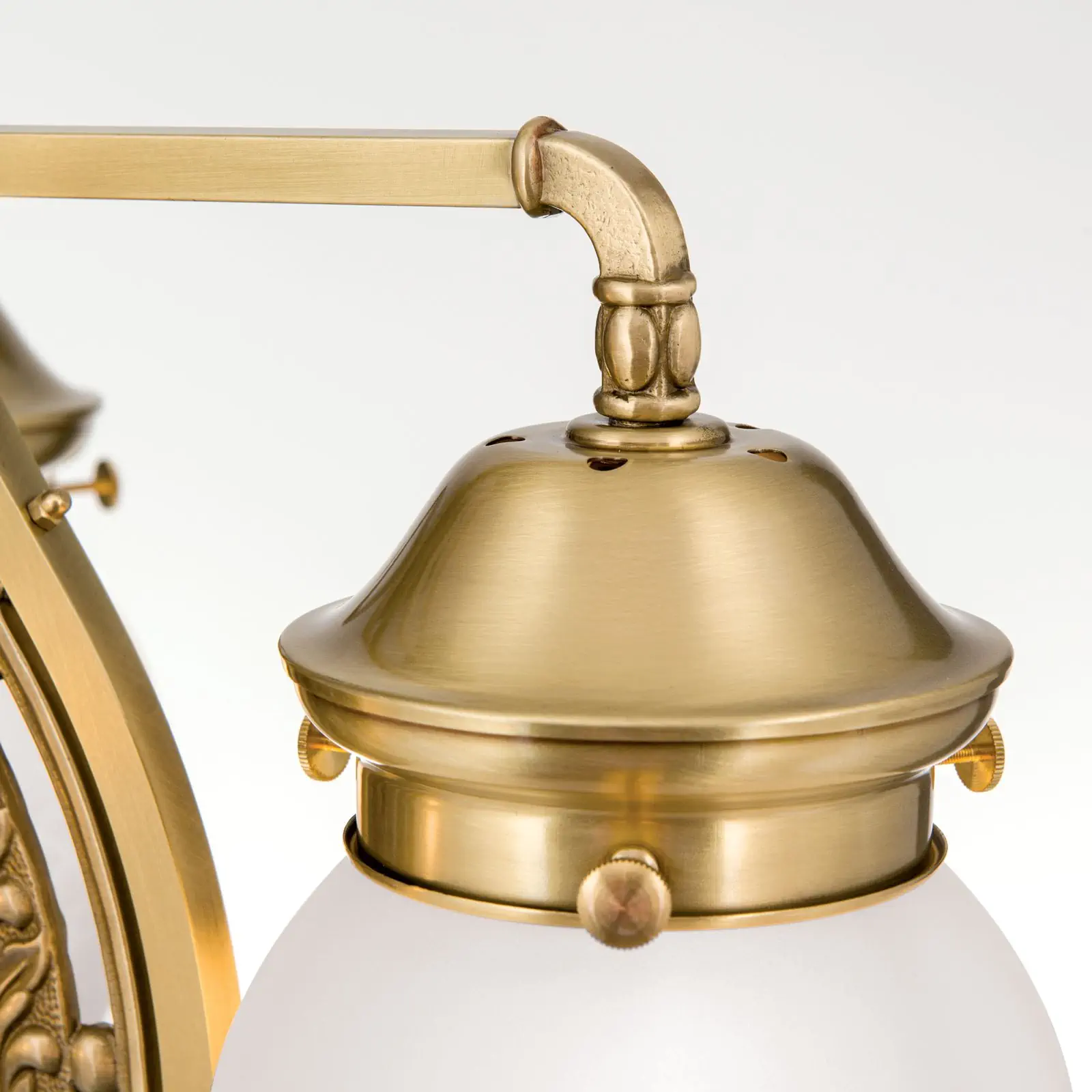 Luster BUDAPEST, 3 izvora svetla, bronza, sa prozirnim mat staklima - 5