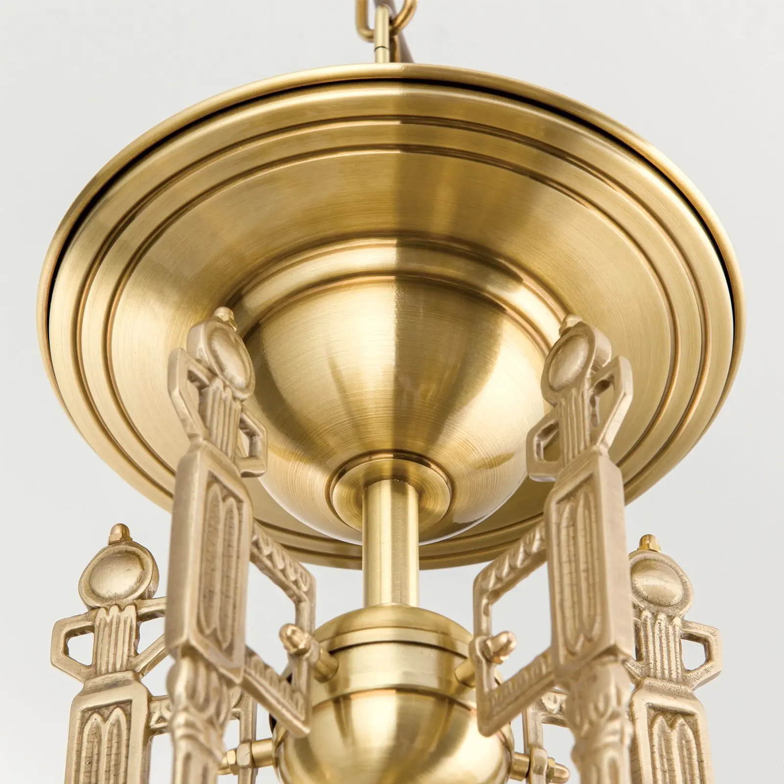 Luster BUDAPEST, 5 izvora svetla, bronza, sa prozirnim mat staklom - 5