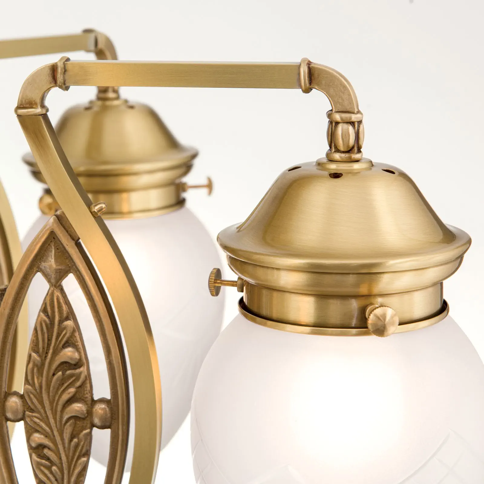 Luster BUDAPEST, 5 izvora svetla, bronza, sa prozirnim mat staklom - 6