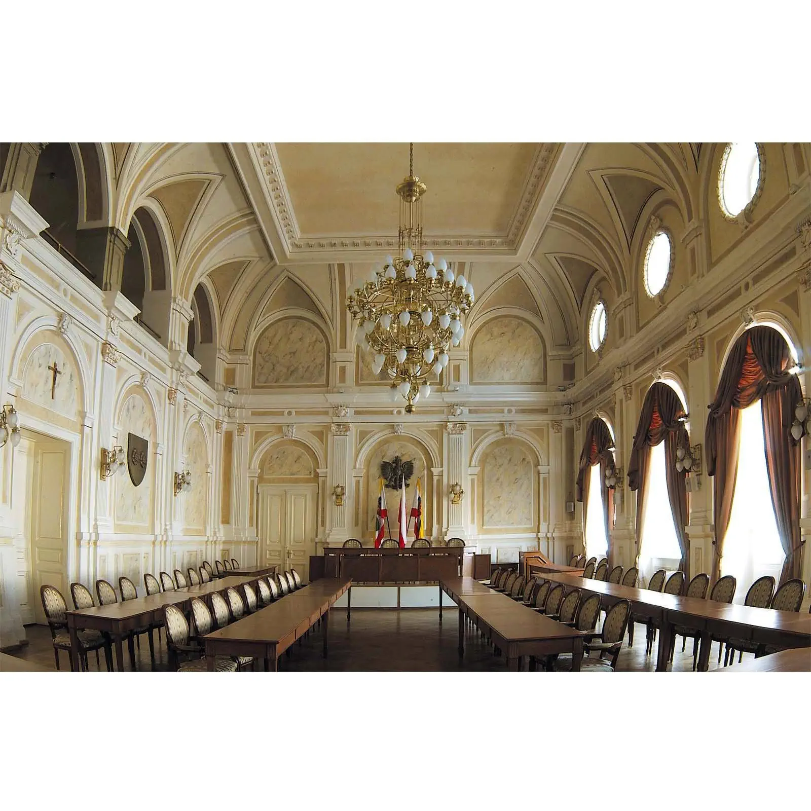 Luster BUDAPEST, 58 izvora svetla, bronza, sa prozirnim mat staklom - 2