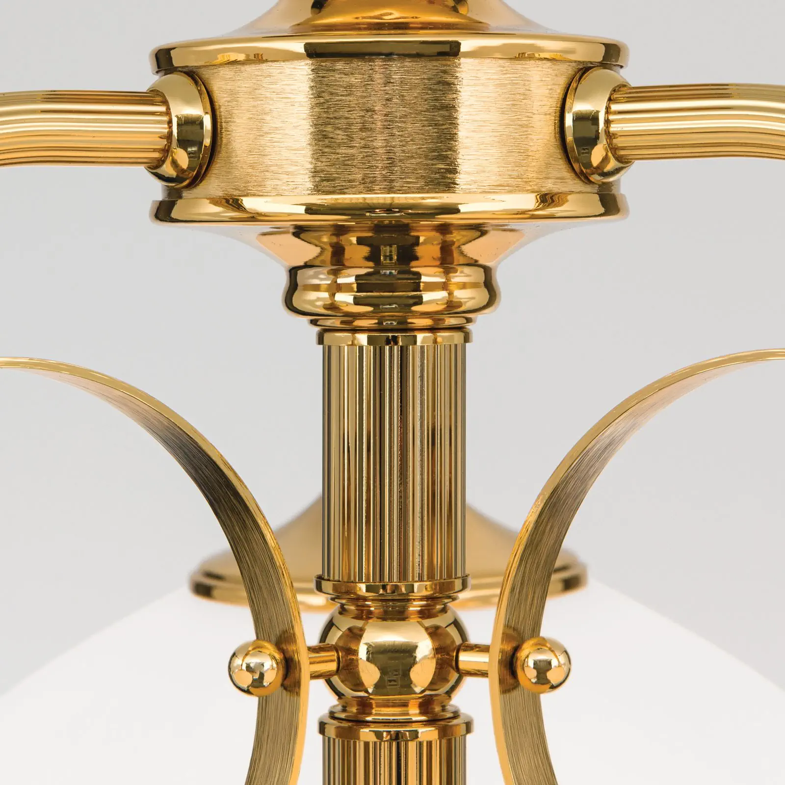 Luster EMPIRE, 3 svetla, zlato, sa opalno-zlatnim staklom - 5