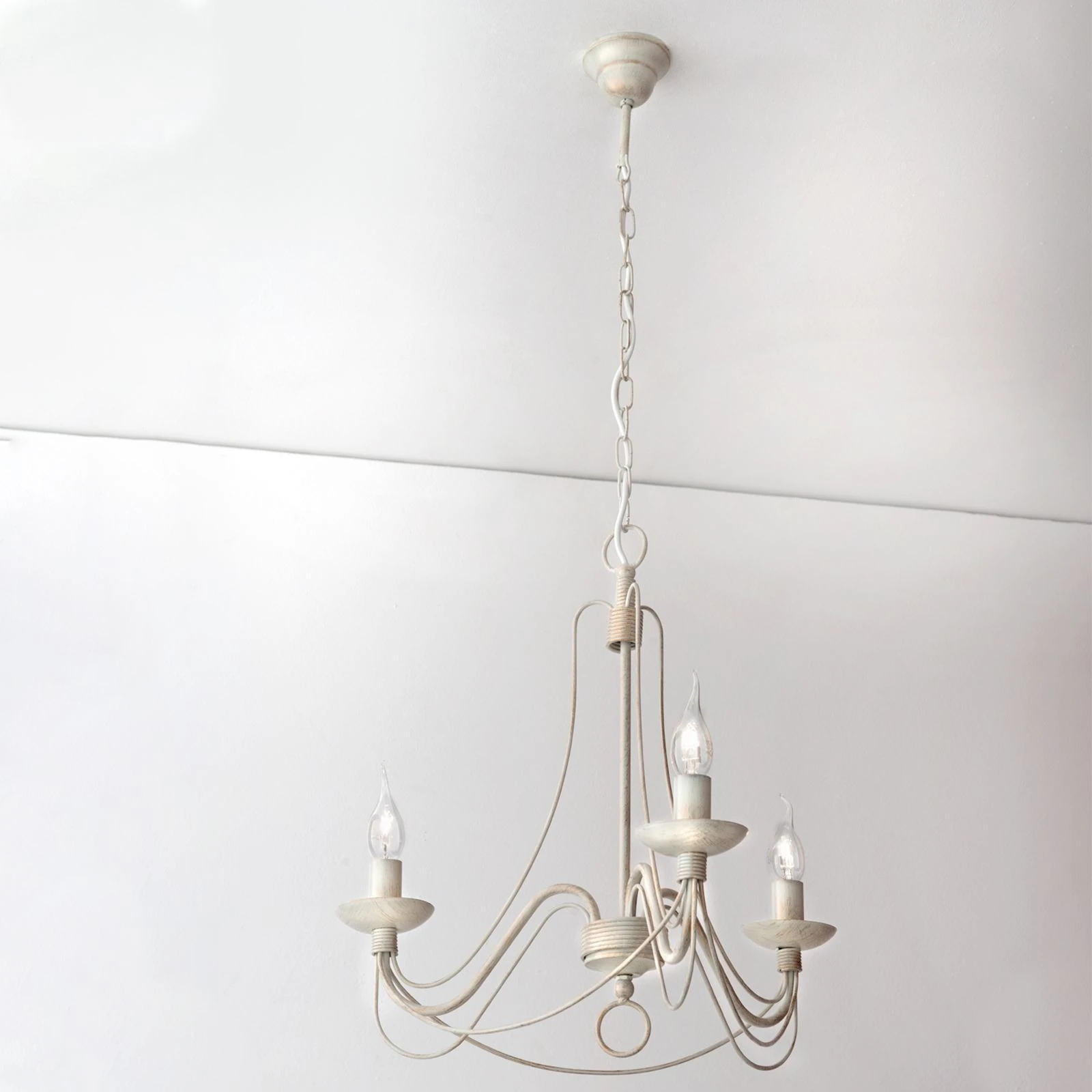 Luster VELA, 3 izvora svetla, slonovača–zlato - 5