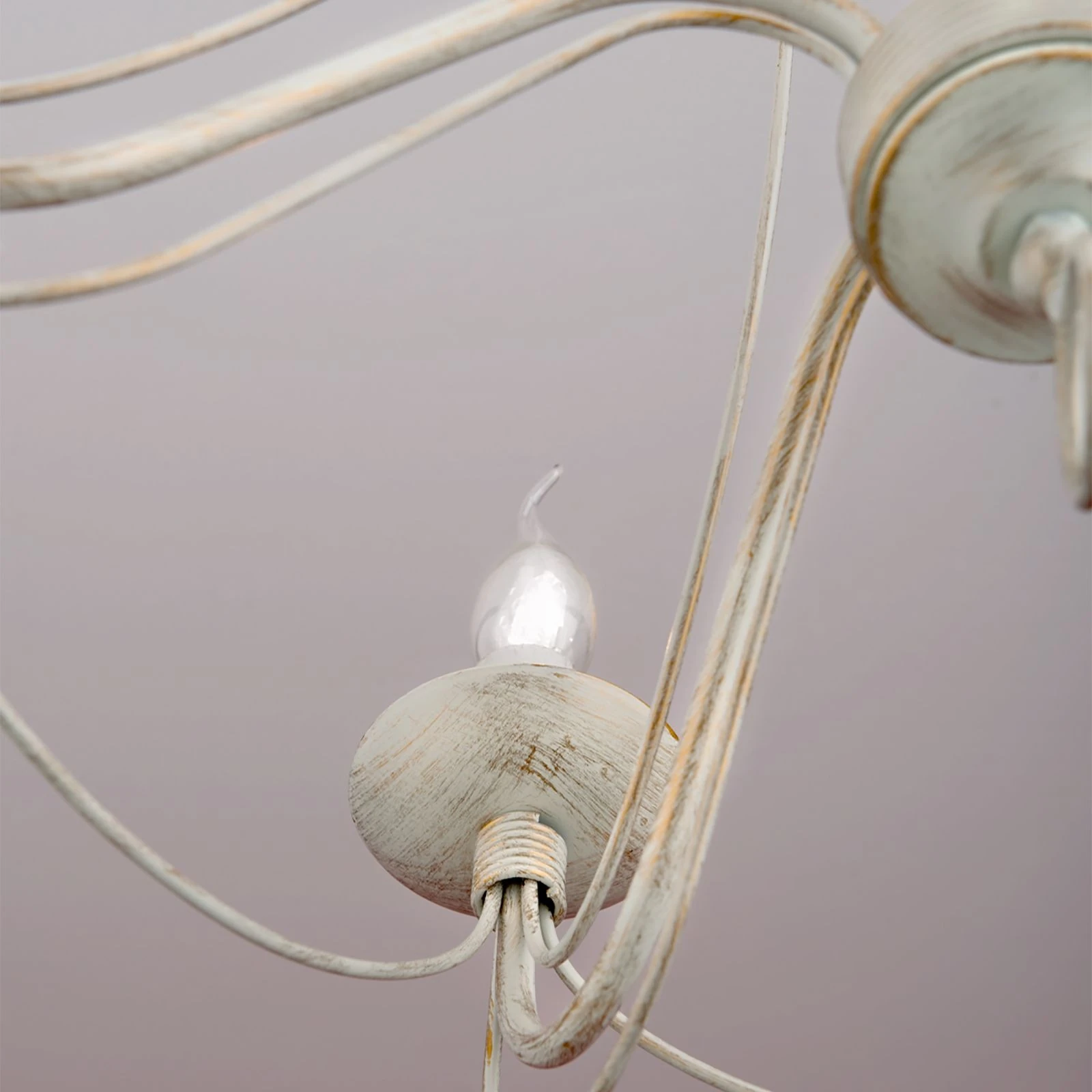 Luster VELA, 5 izvora svetla, slonovača–zlato - 6