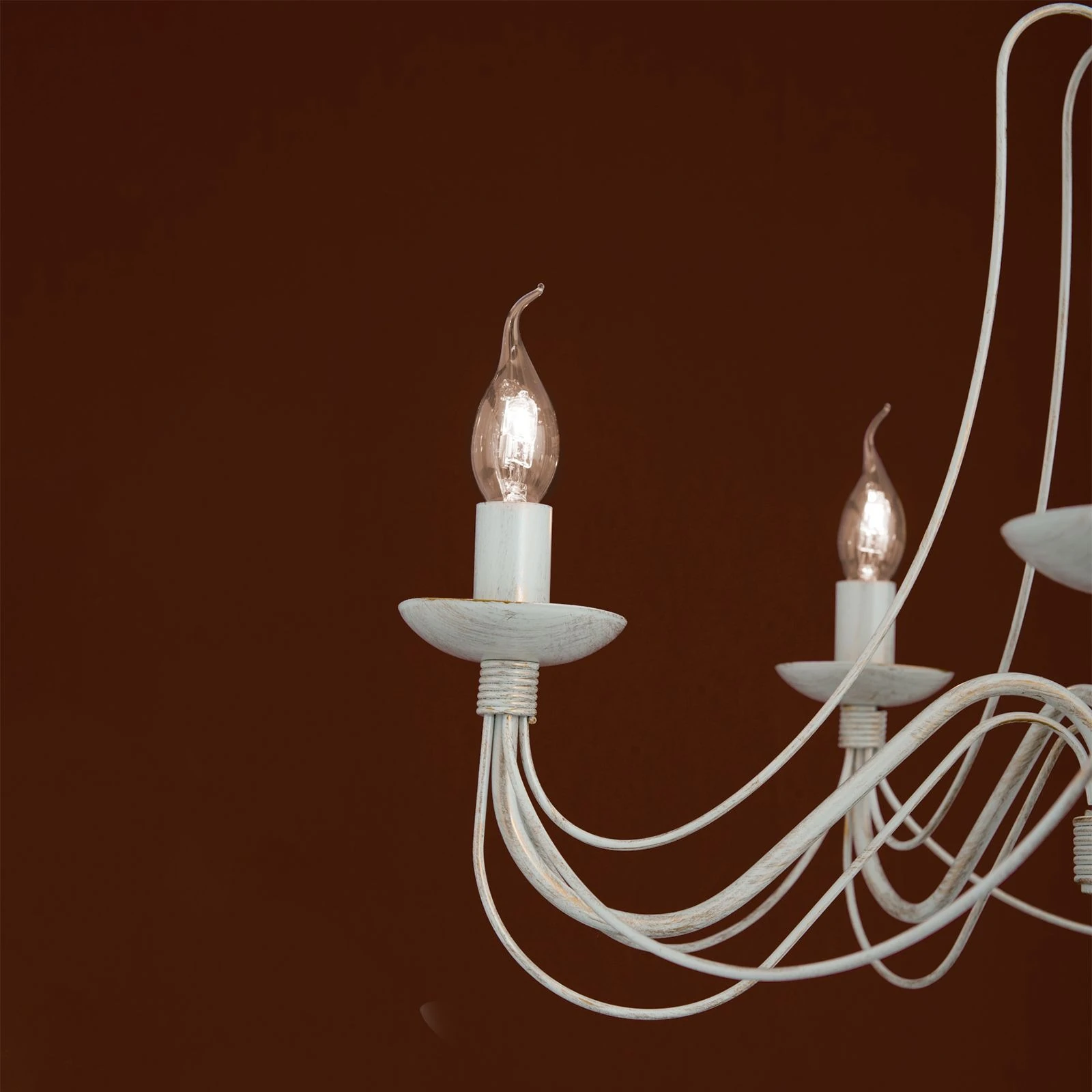 Luster VELA, 5 izvora svetla, slonovača–zlato - 7