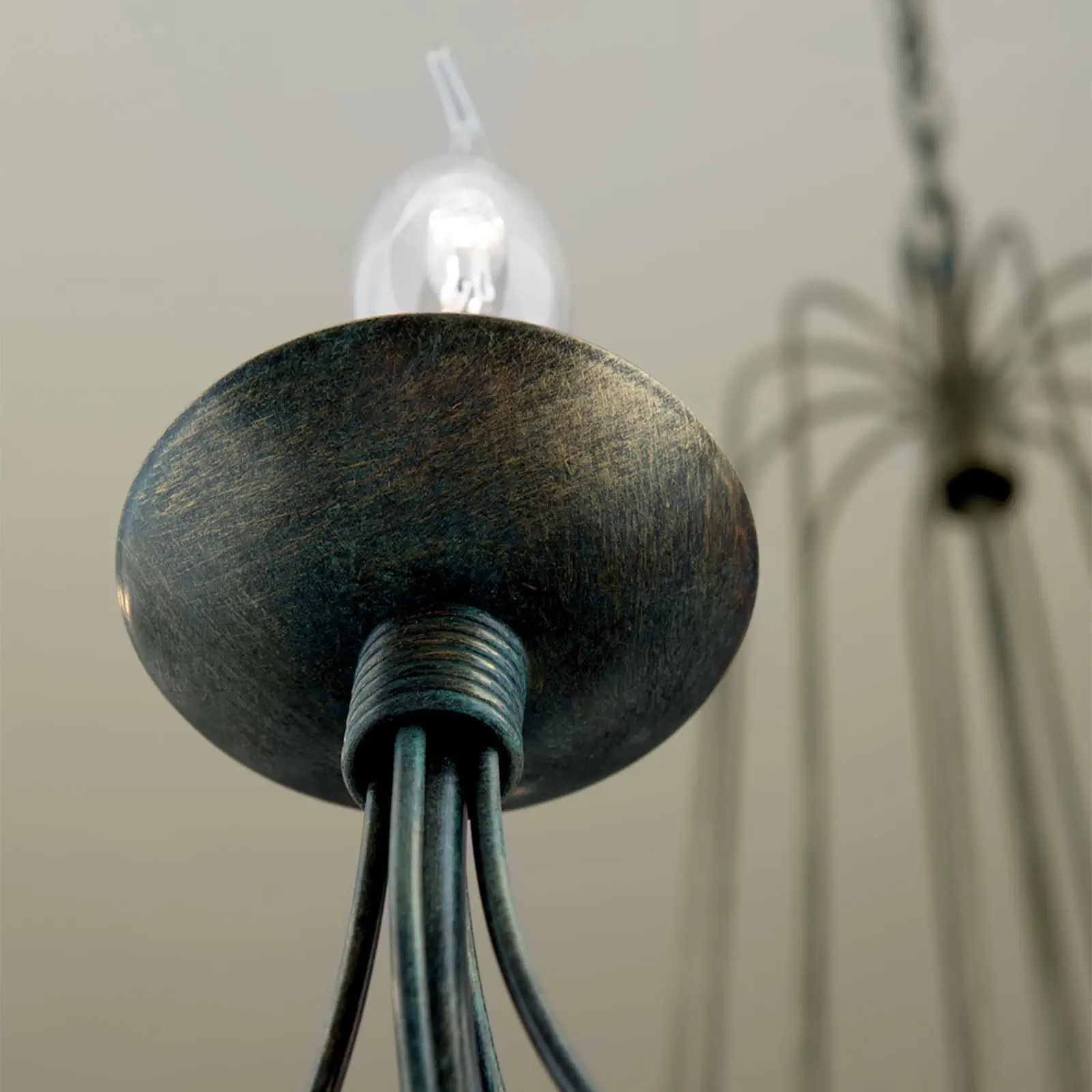 Luster VELA, 12 izvora svetla, antik - 7