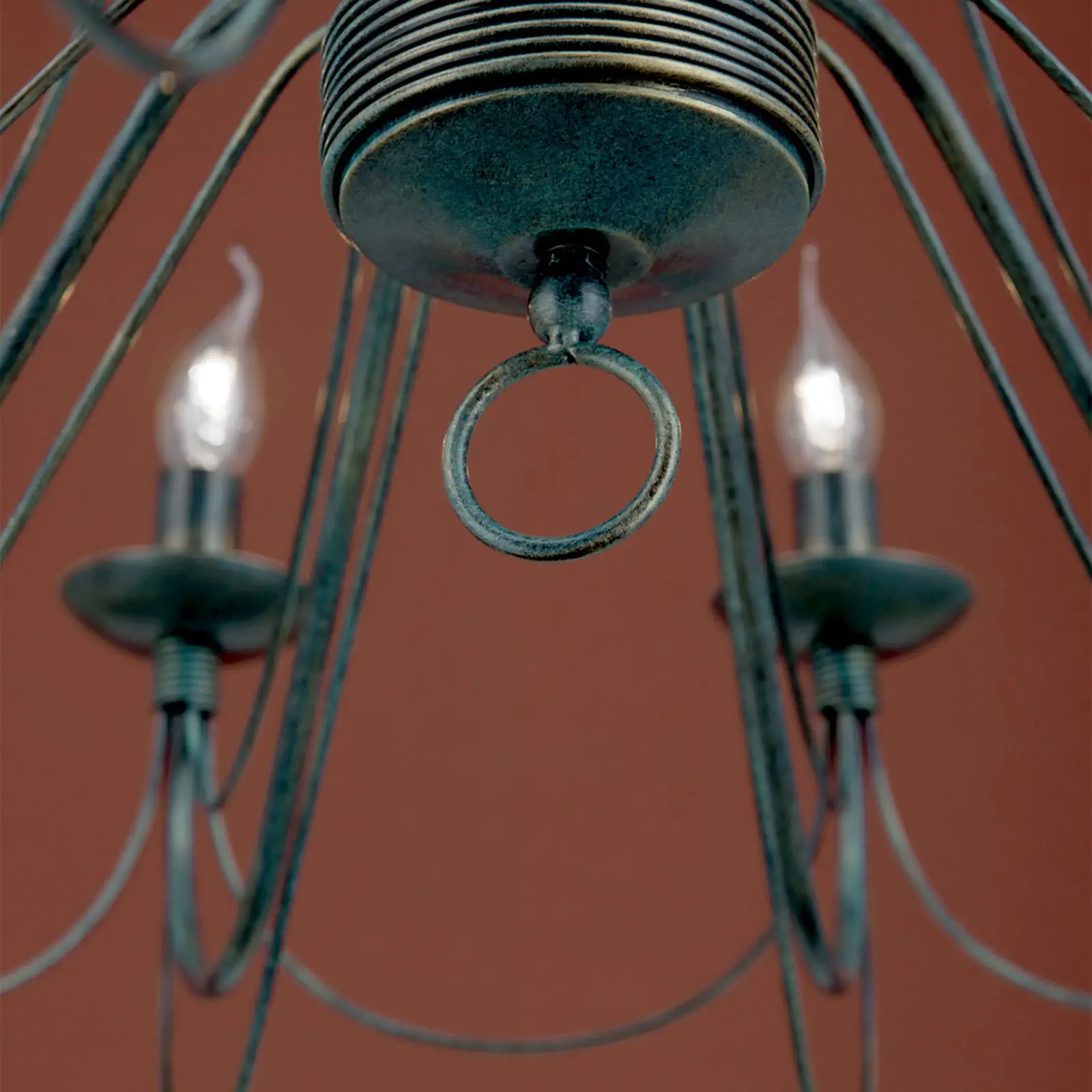 Luster VELA, 12 izvora svetla, antik - 8