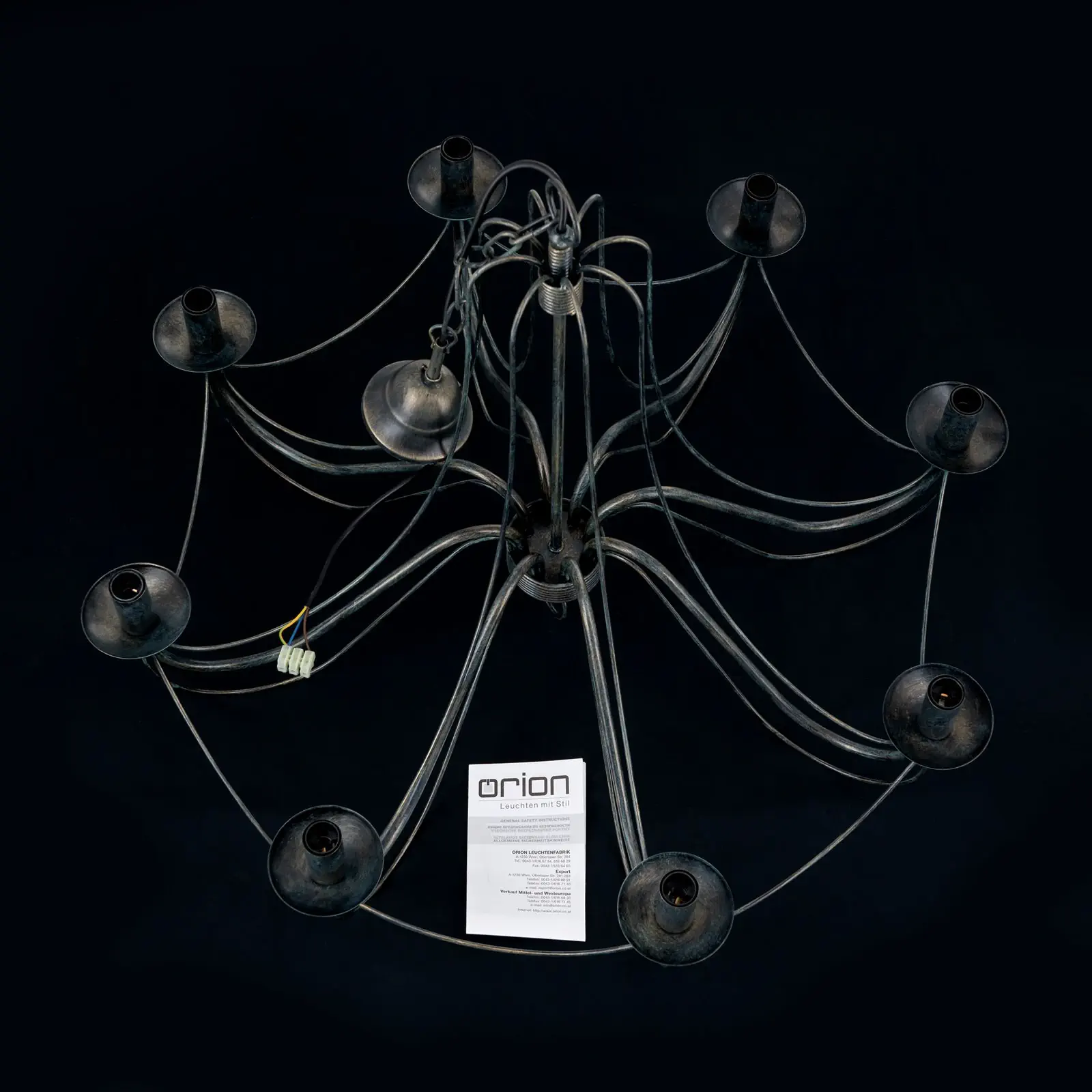 Luster VELA, 8 izvora svetla, antik - 8