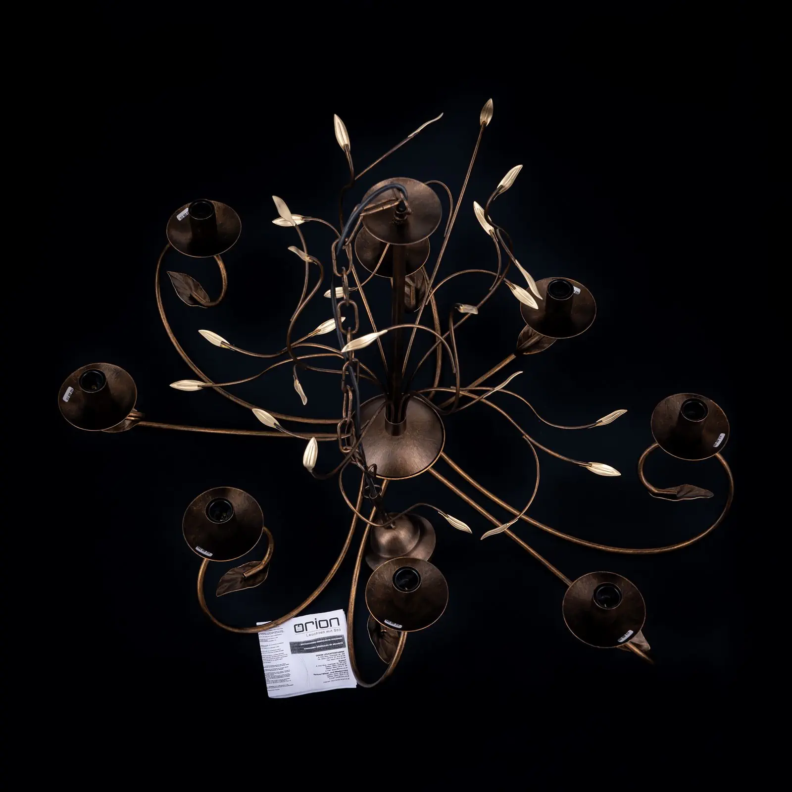 Luster LUCA, 8 izvora svetla, antik - 8