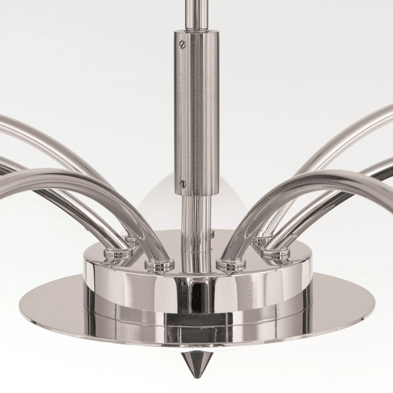 Luster OPALDESIGN, 7 izvora svetla, saten hrom, opalno staklo - 5