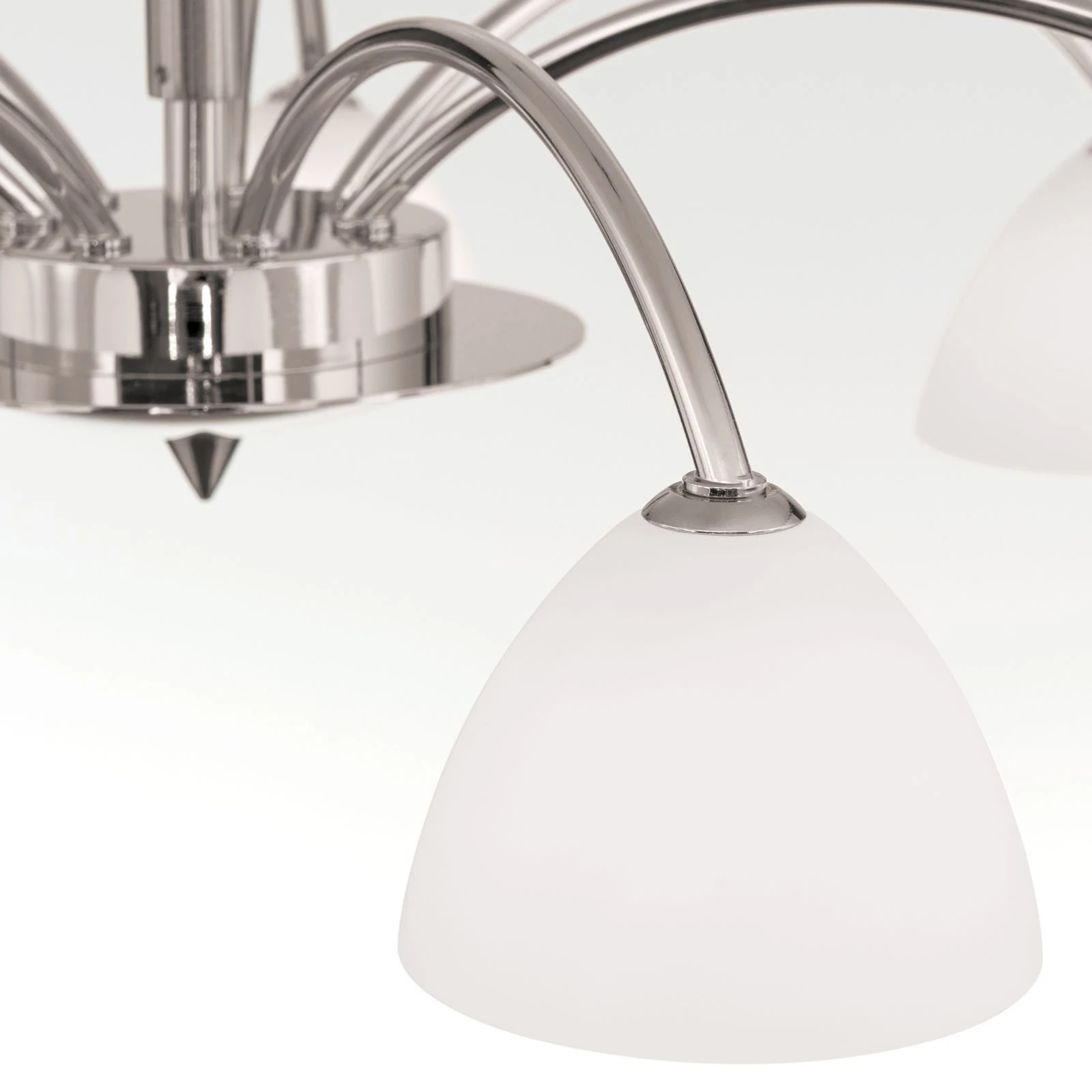 Luster OPALDESIGN, 7 izvora svetla, saten hrom, opalno staklo - 6