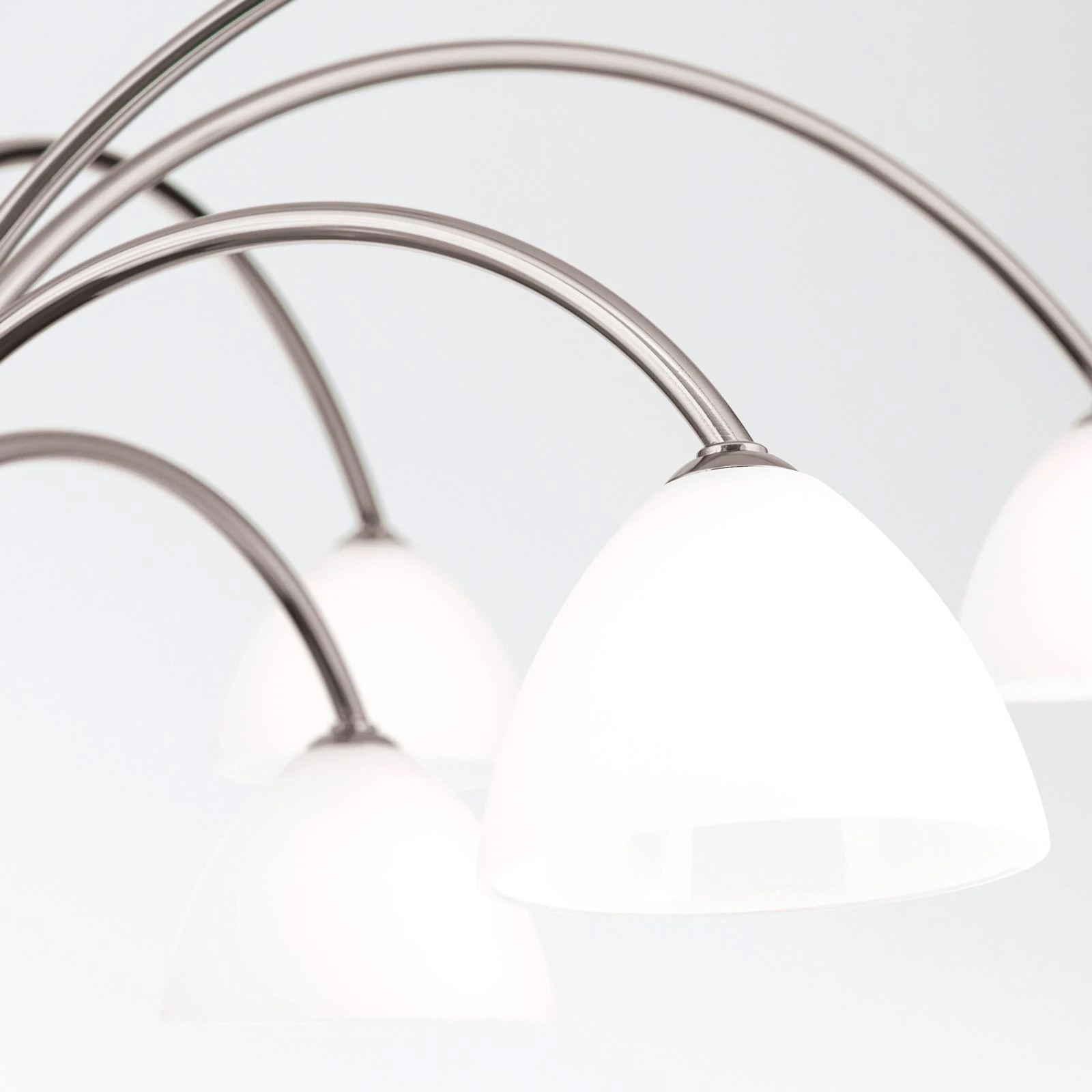 Luster OPALDESIGN, 15 izvora svetla, saten hrom, opalno staklo - 5