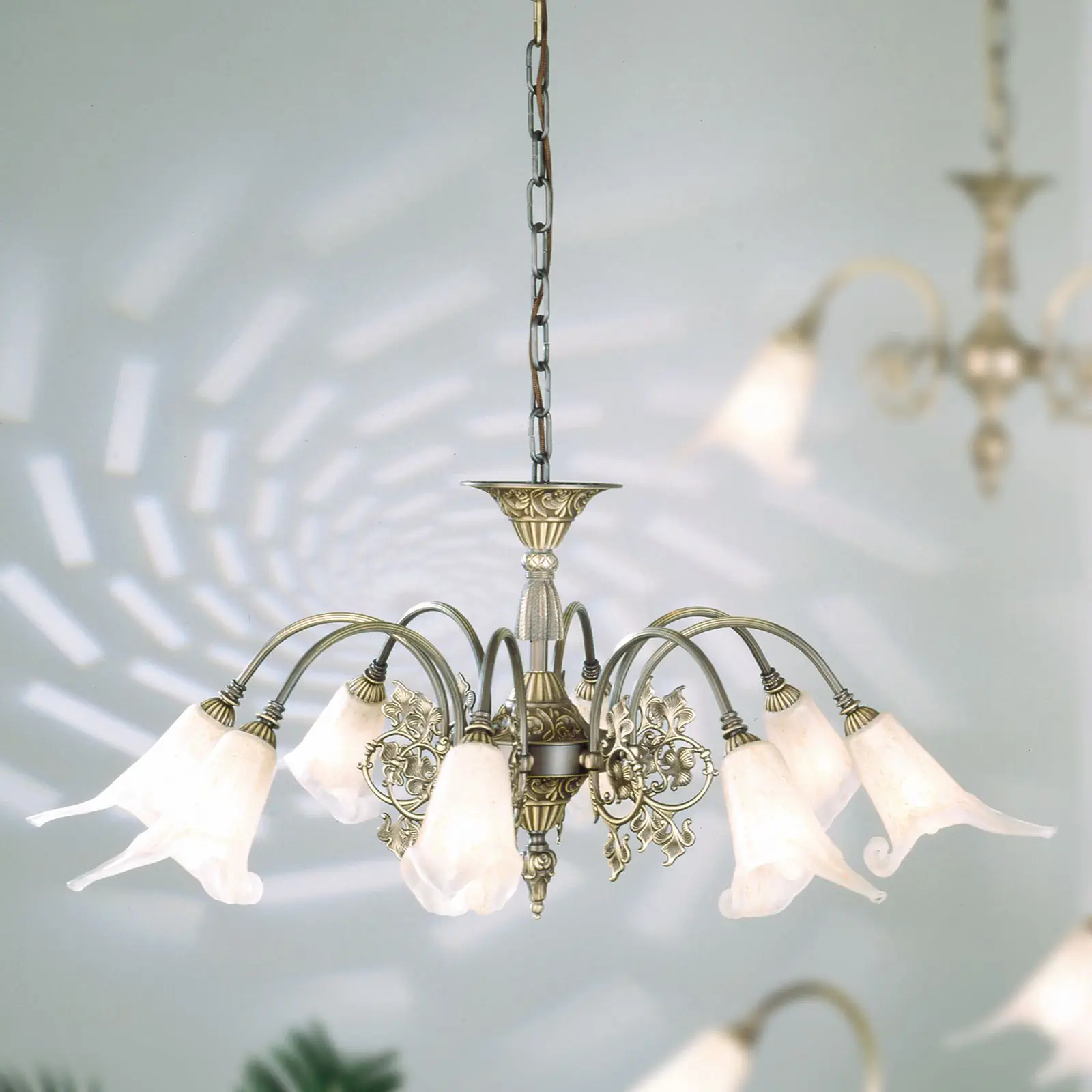 Luster TOSCA, 8 izvora svetla, antik patina - 6