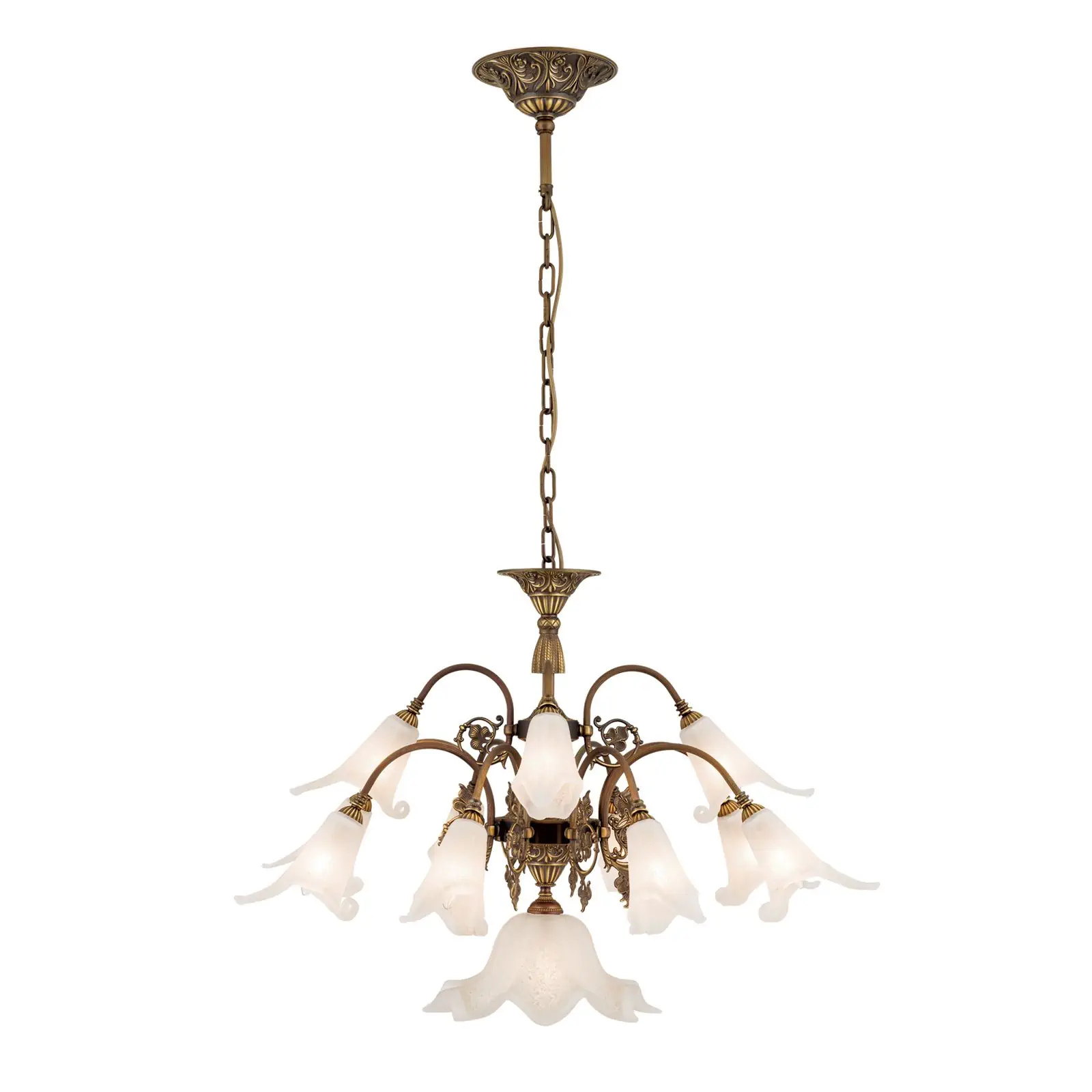 Luster TOSCA, 13 izvora svetla, antik patina - 4