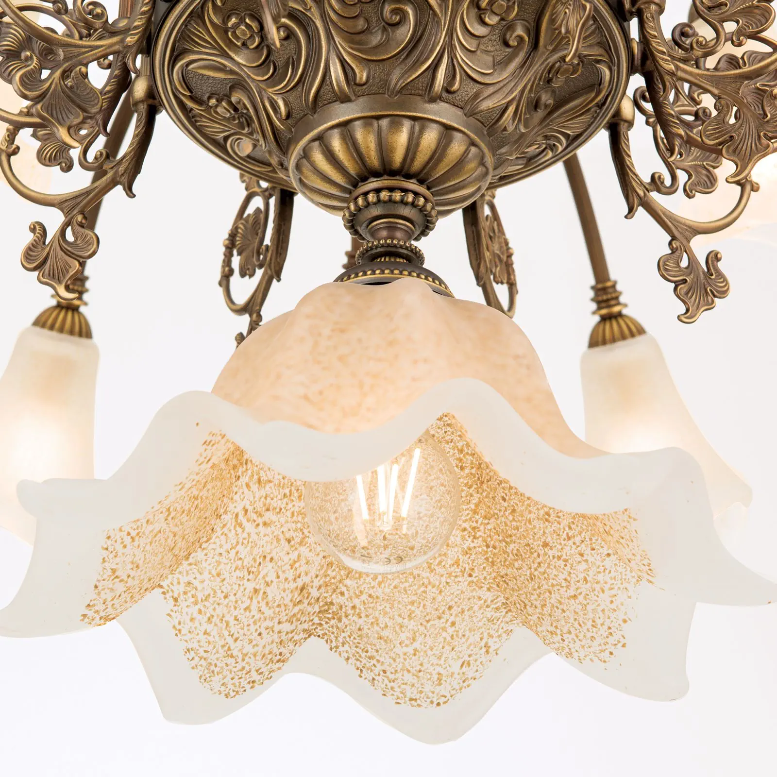 Luster TOSCA, 17 izvora svetla, antik patina - 5