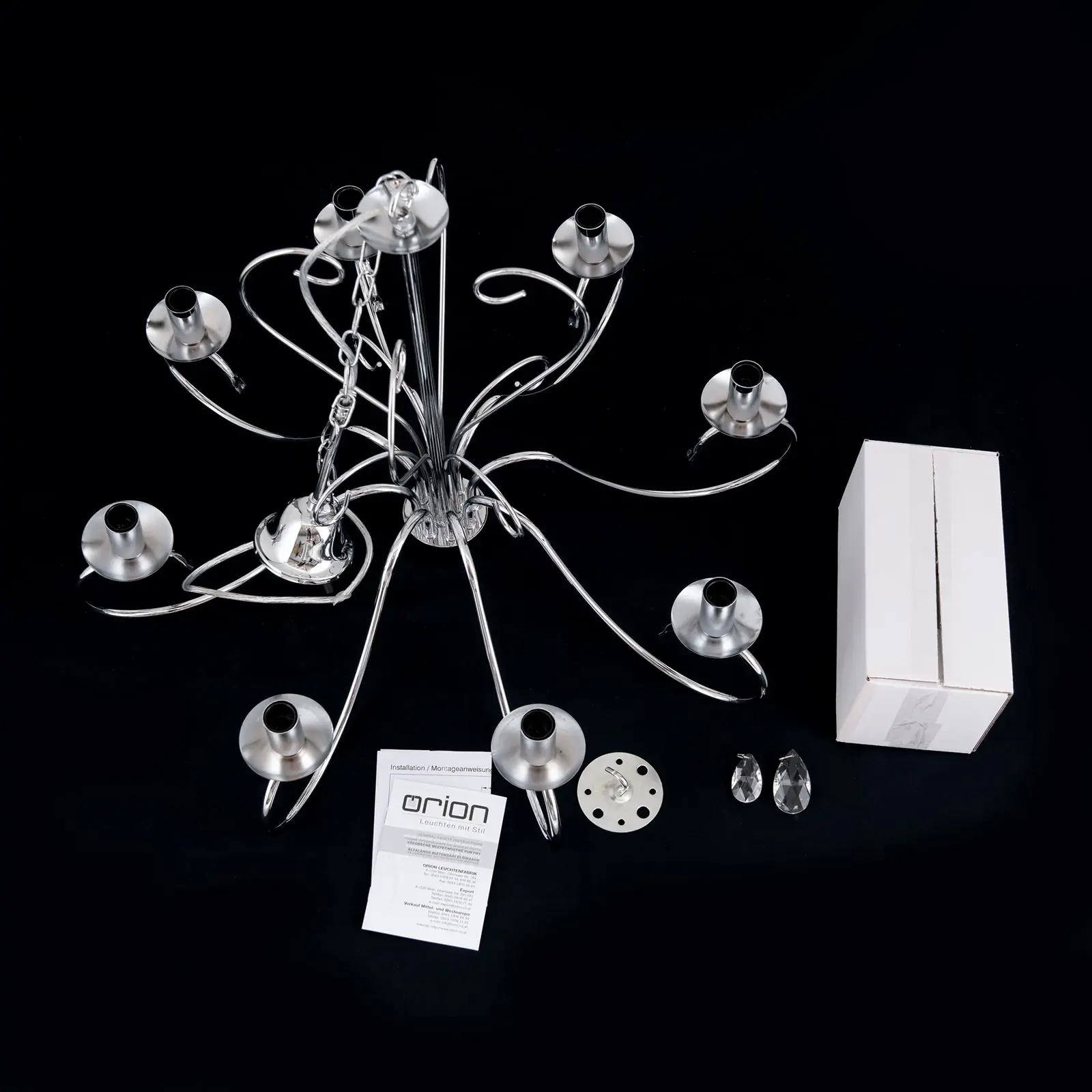 Luster ALESSIA, 8 izvora svetla, hrom - 8