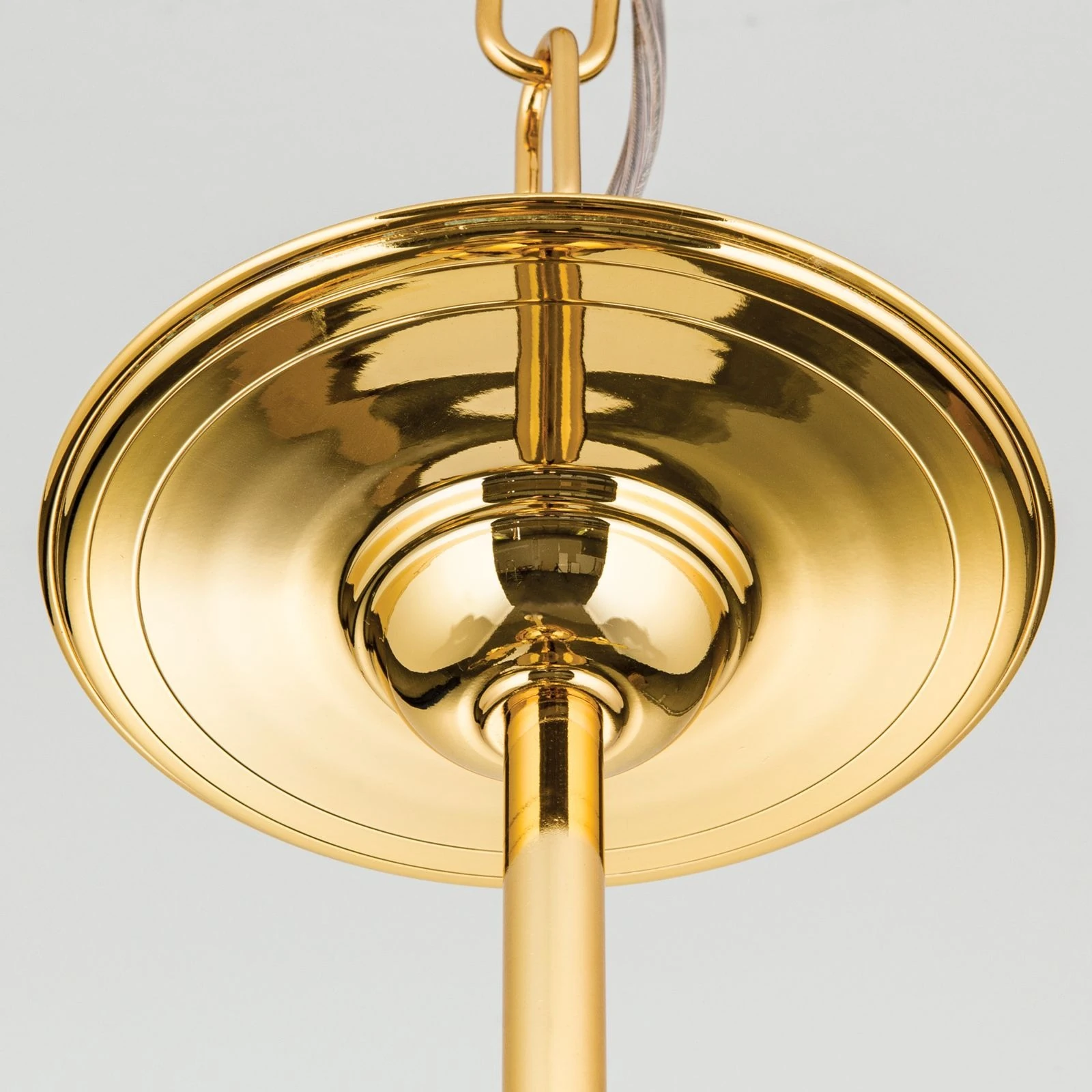 Luster ADELE, 4 izvora svetla, 24-karatno pozlaćen, štapići od kristalnog stakla - 5