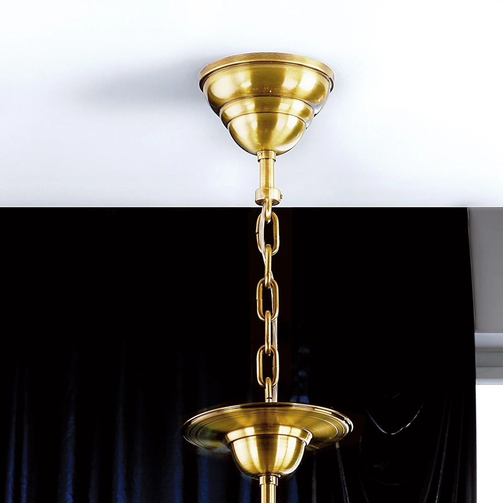 Luster ADELE, 13 izvora svetla, 24-karatno pozlaćen, štapići od kristalnog stakla - 4