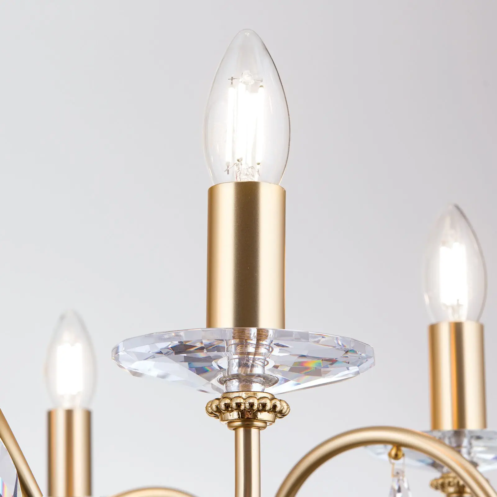 Luster GIADA, 6 izvora svetla, mat zlatna - 5