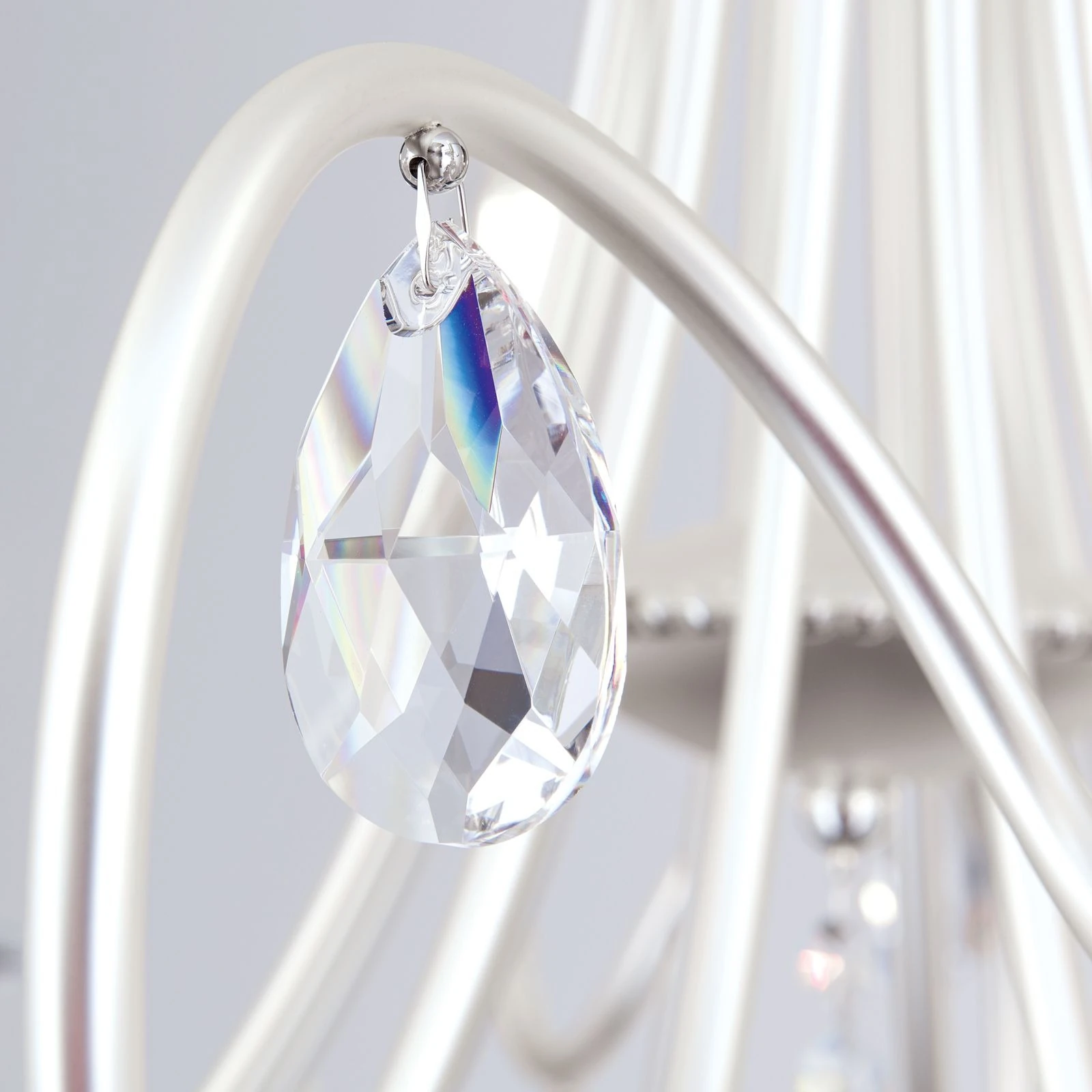 Luster GIADA, 12 izvora svetla, srebro-mat - 6