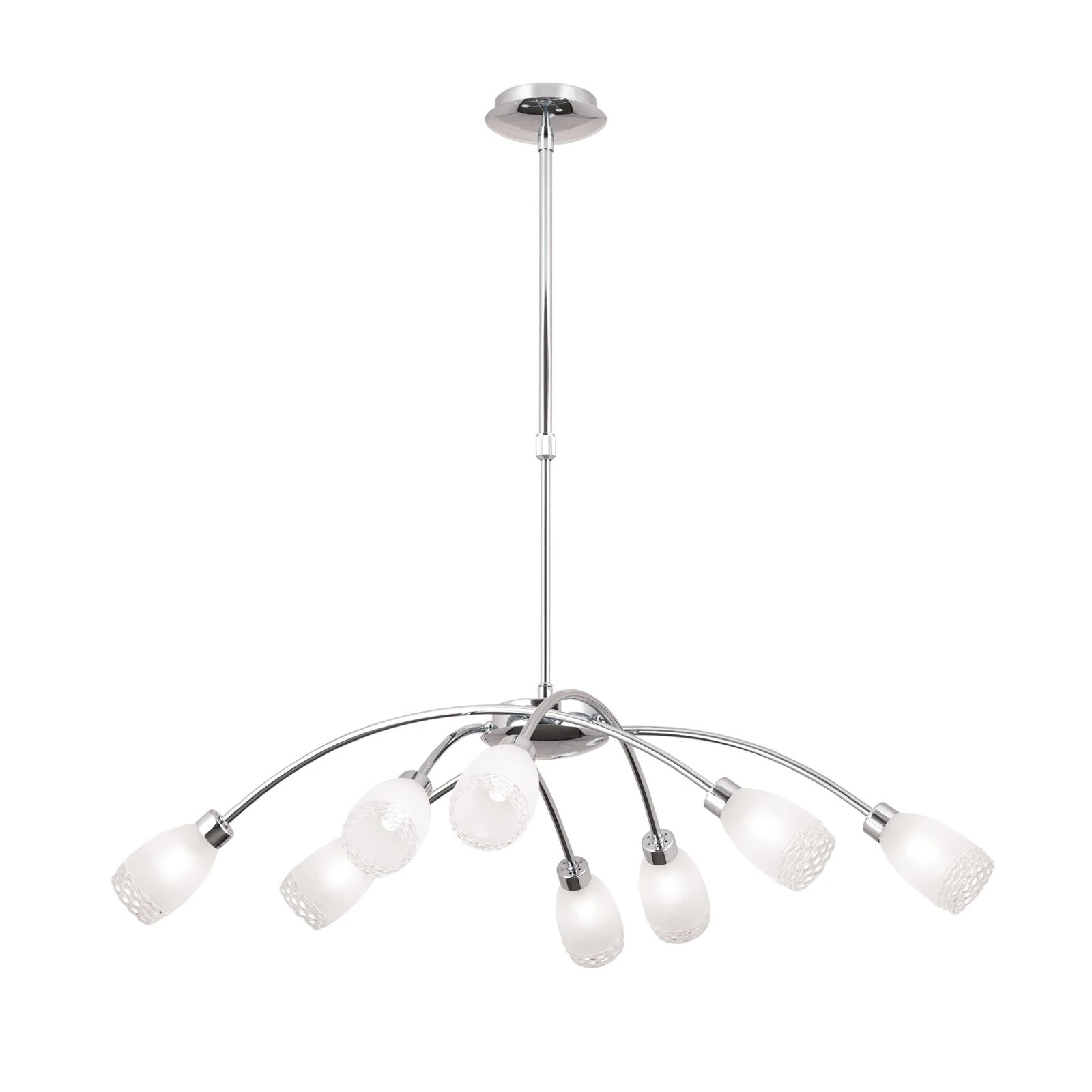 Luster CARLA, hrom, opalno staklo (saten difuzno) - 4