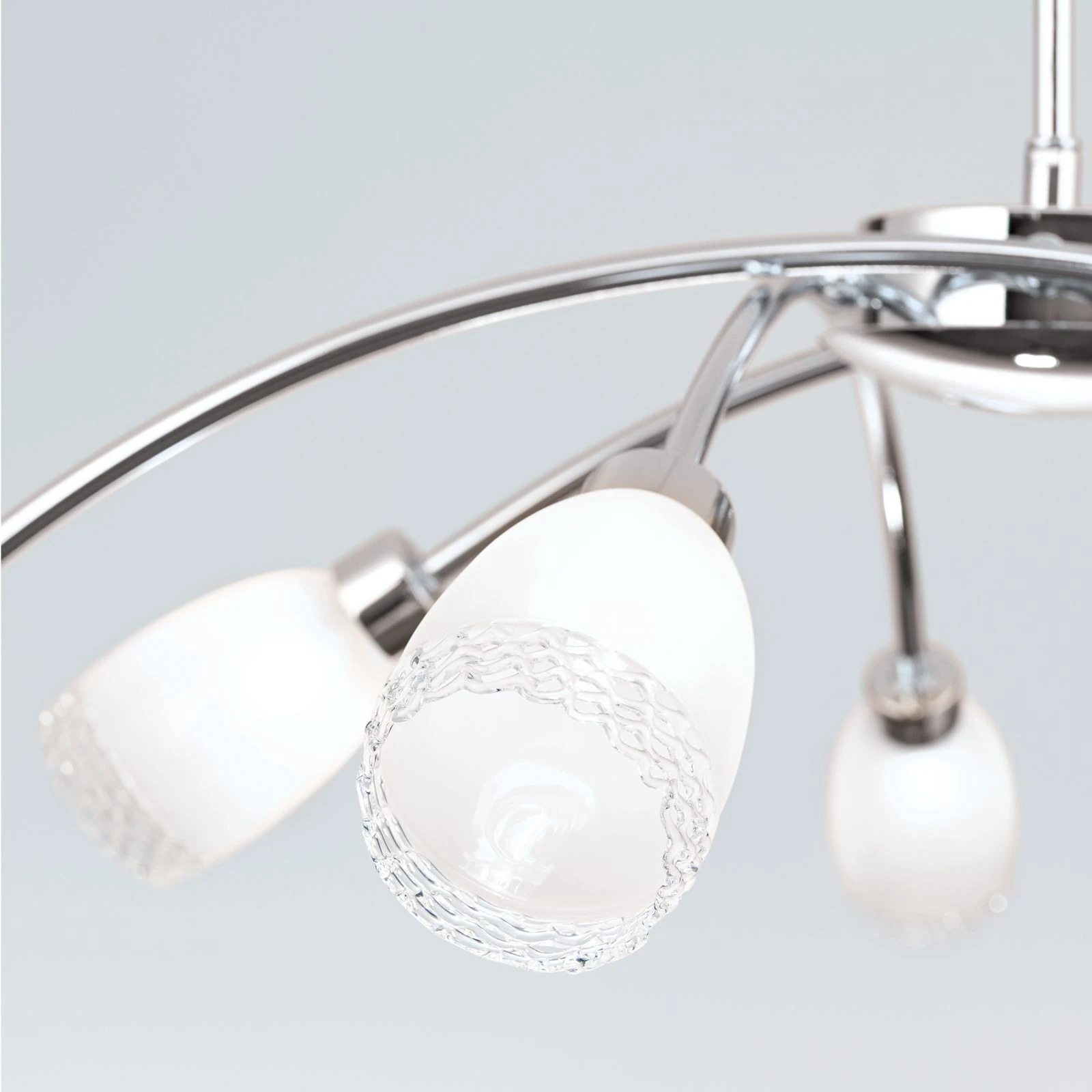 Luster CARLA, hrom, opalno staklo (saten difuzno) - 6