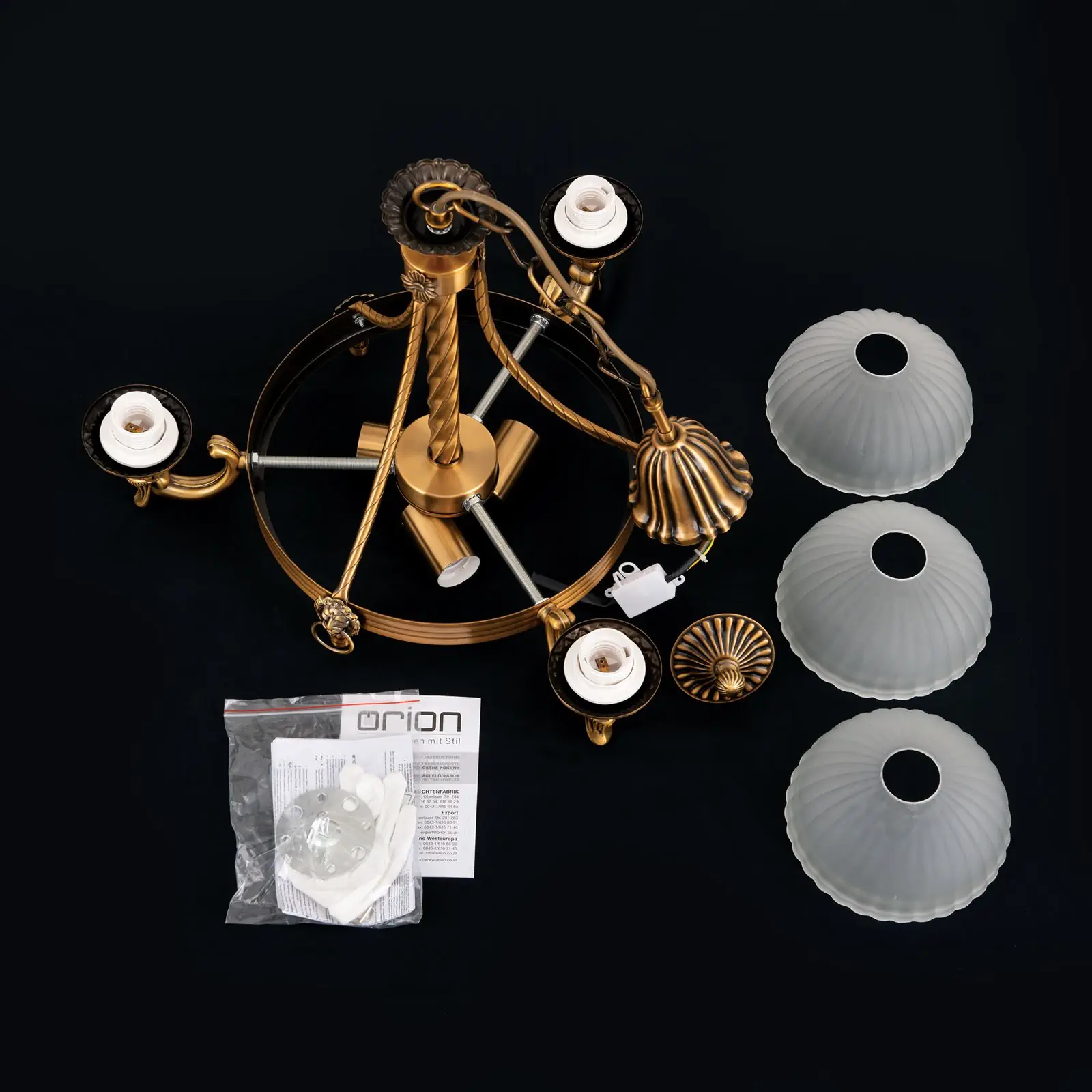 Luster ROCCA, 6 izvora svetla, bronza - 8