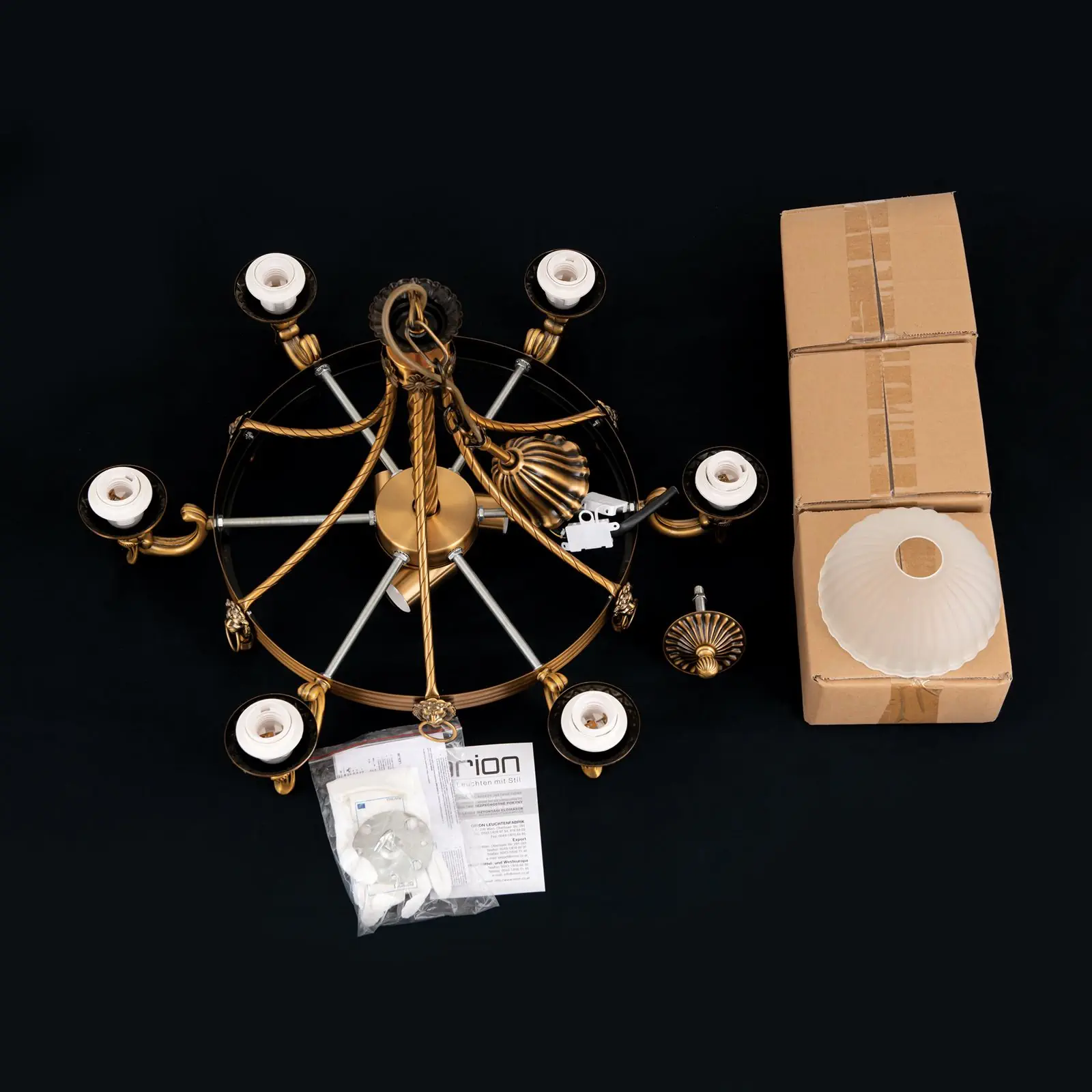 Luster ROCCA, 9 izvora svetla, bronza - 8