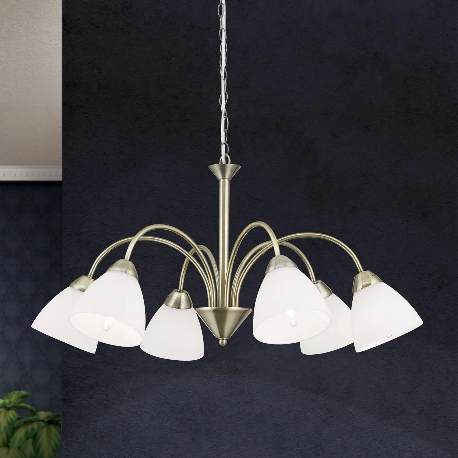 Luster SUSAN, 6 izvora svetla, patina