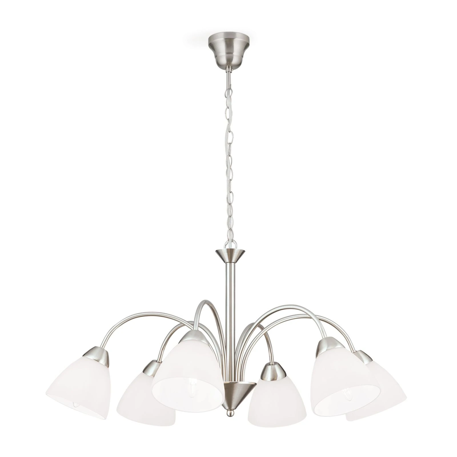 Luster SUSAN, 6 izvora svetla, saten hrom - 4