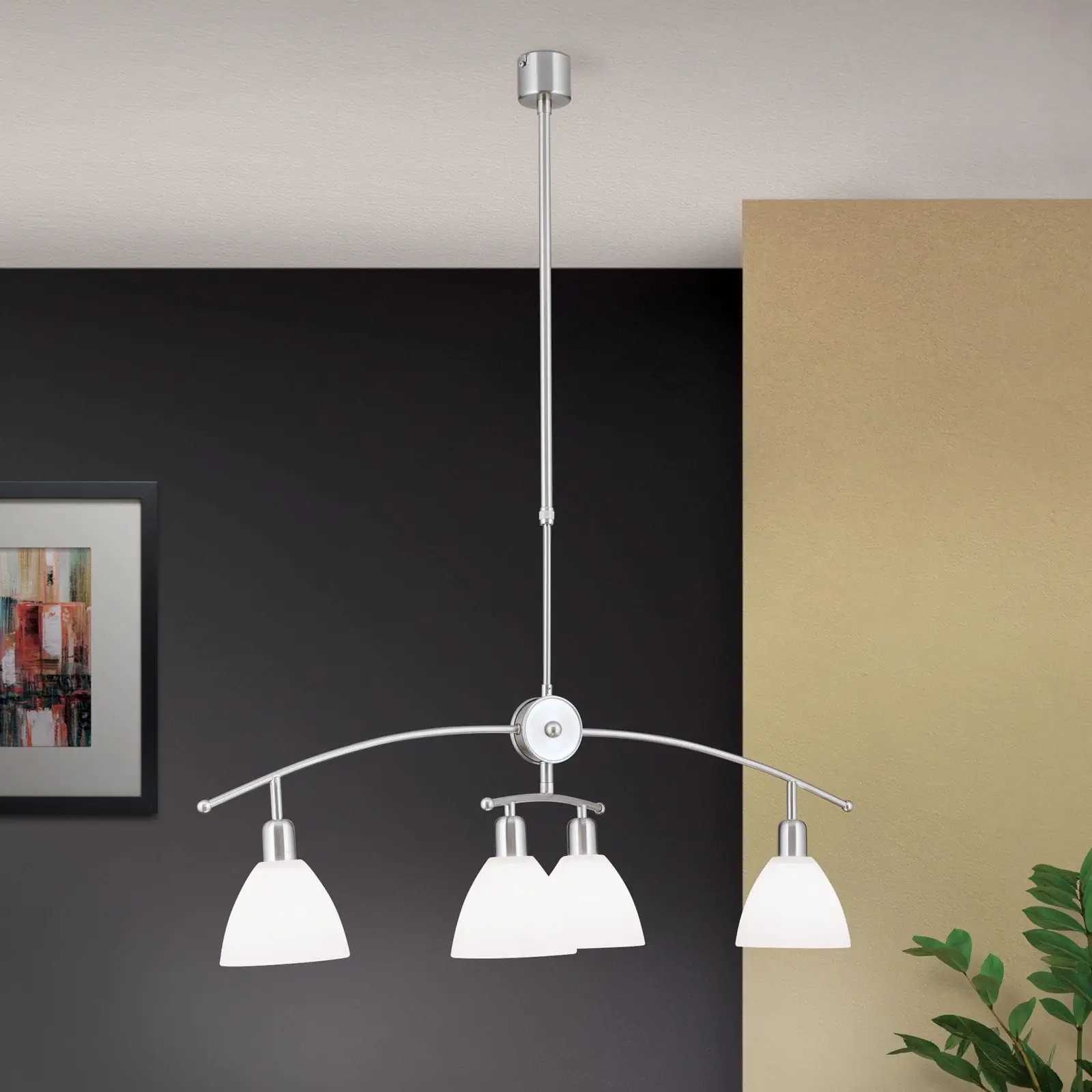 Luster SUSAN, 4 izvora svetla, satinirana završna obrada - 2