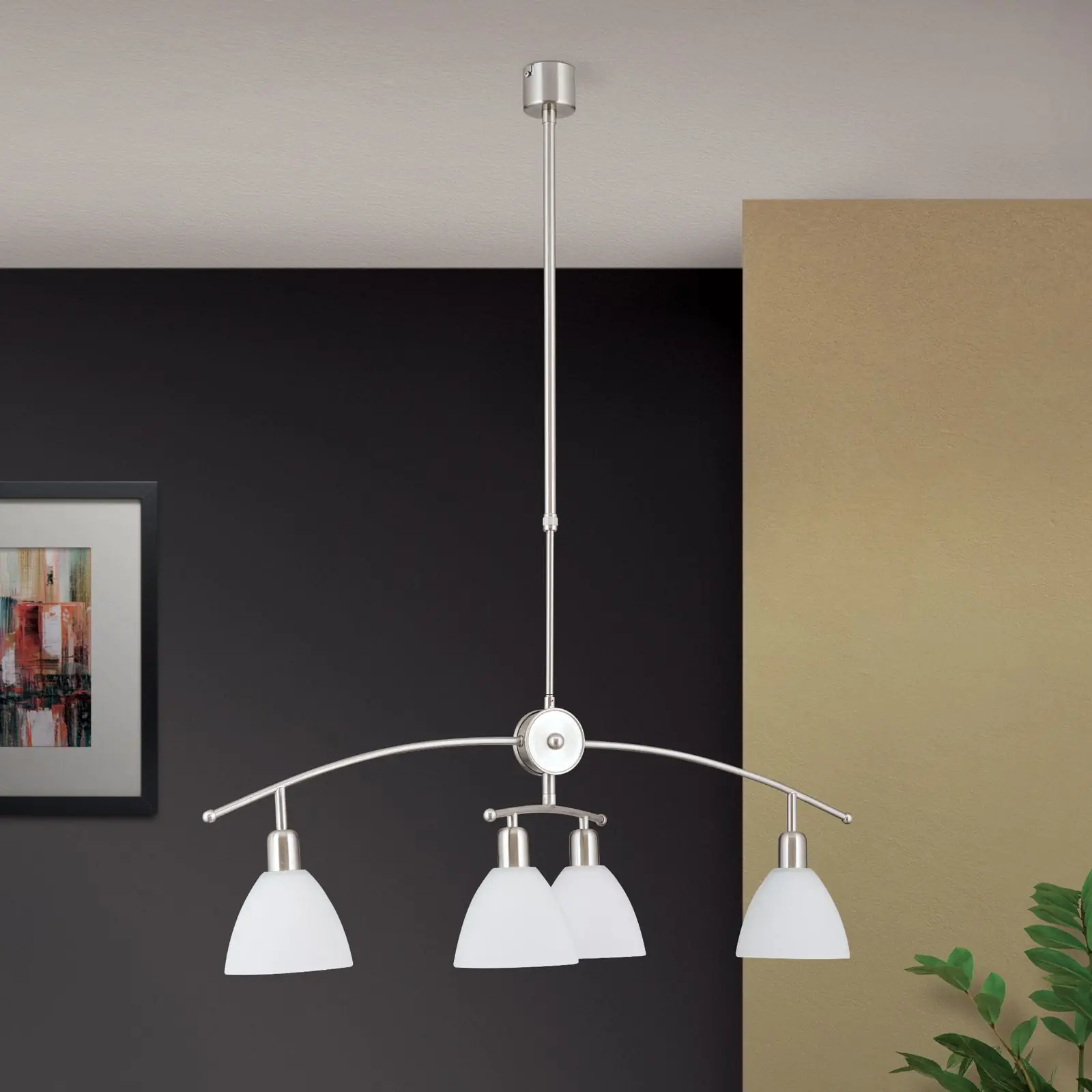 Luster SUSAN, 4 izvora svetla, satinirana završna obrada - 3