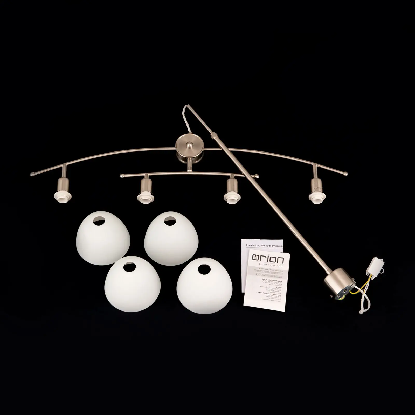 Luster SUSAN, 4 izvora svetla, satinirana završna obrada - 8