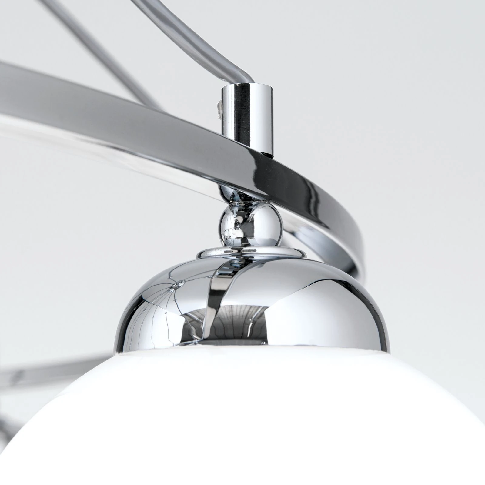 Luster ALT WIEN, 9+1 izvora svetla, sjajno opalno staklo, SCHÖLER CRYSTAL®, sjajni nikl - 5