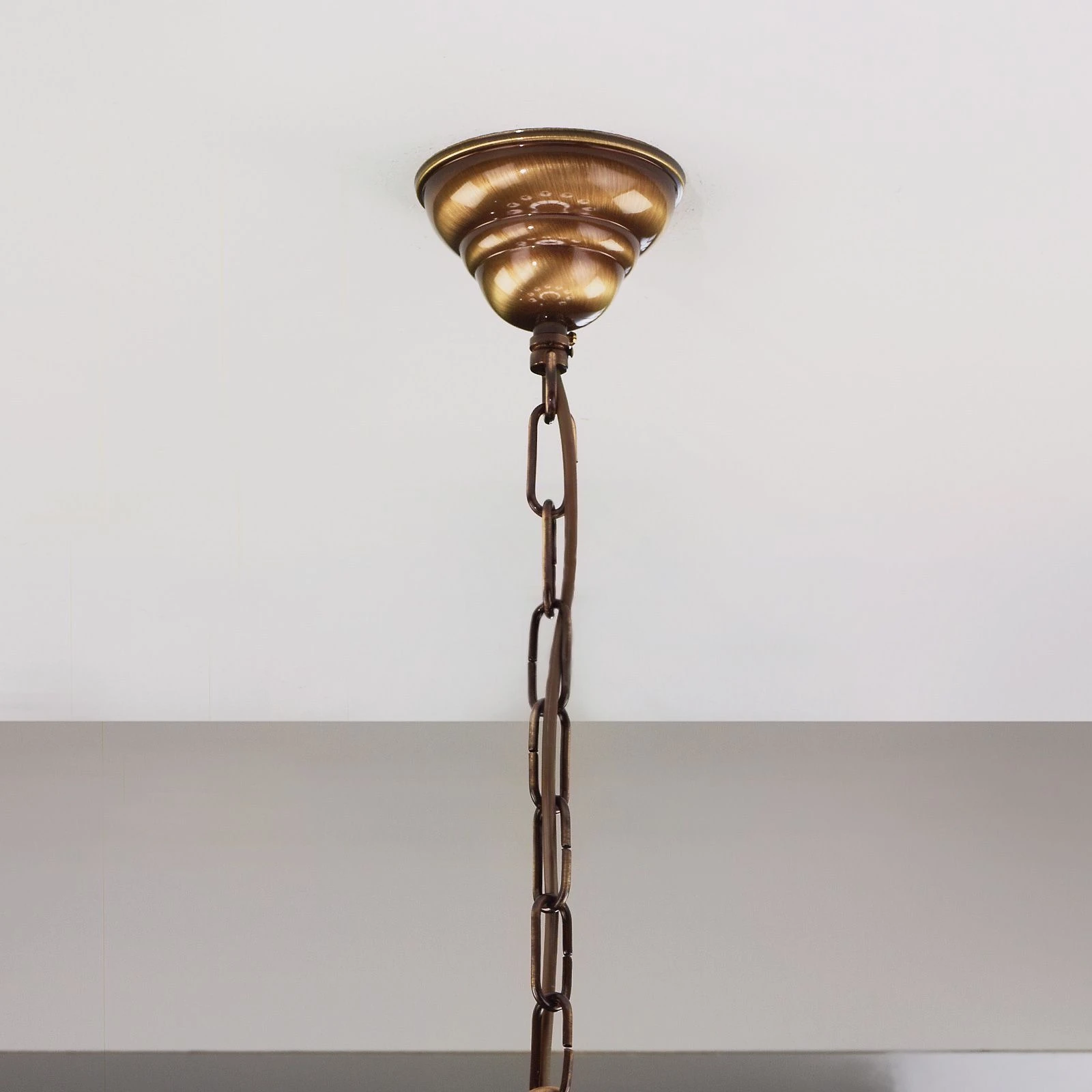 Luster ALT WIEN, 9+1 izvora svetla, sjajno opalno staklo, SCHÖLER CRYSTAL®, patina - 5